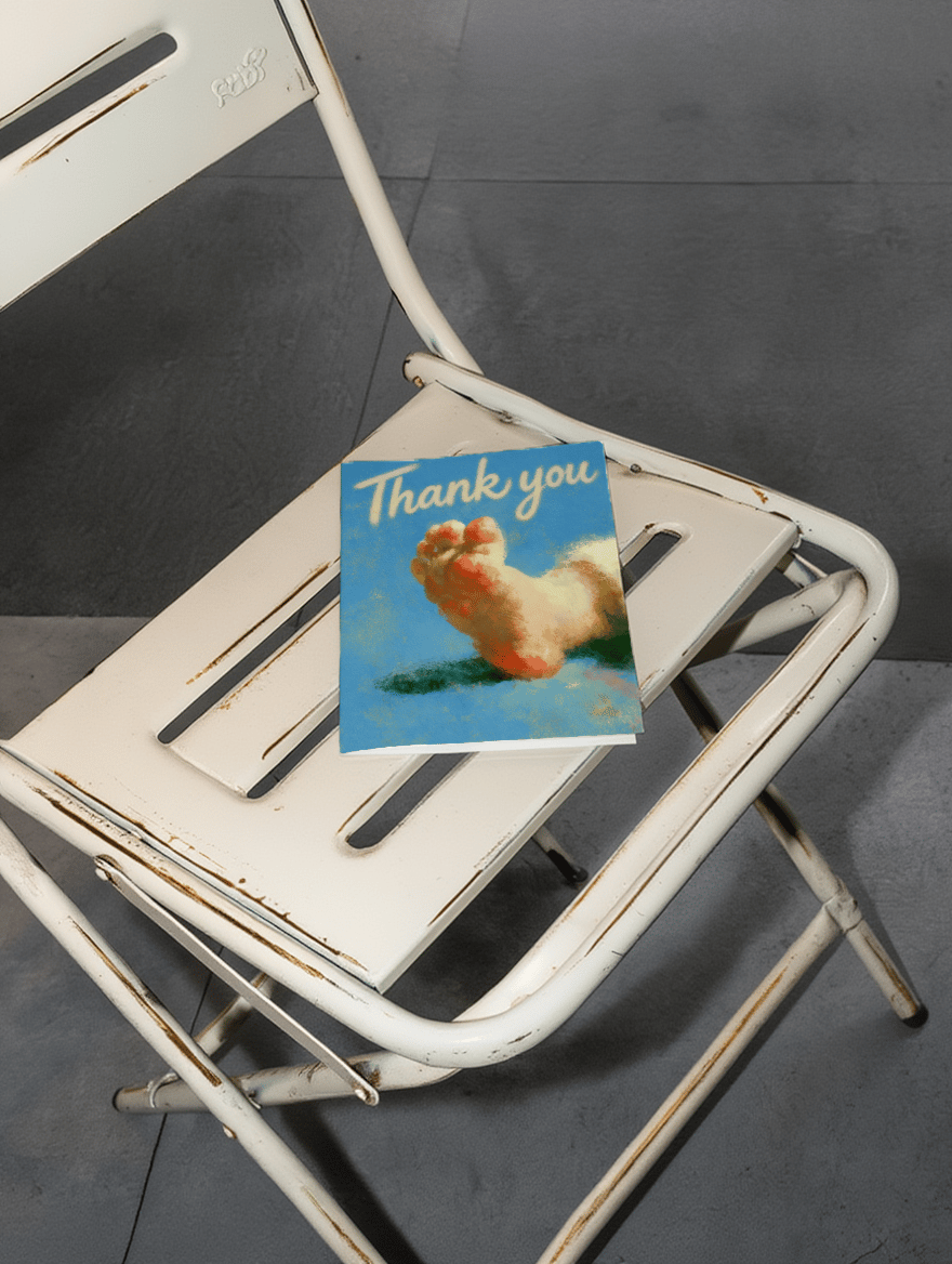 Tiny Toes Thank You mockup 2