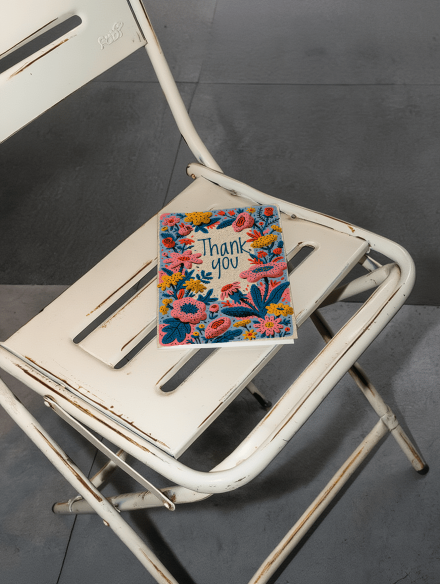 Vibrant Floral Thank You mockup 2