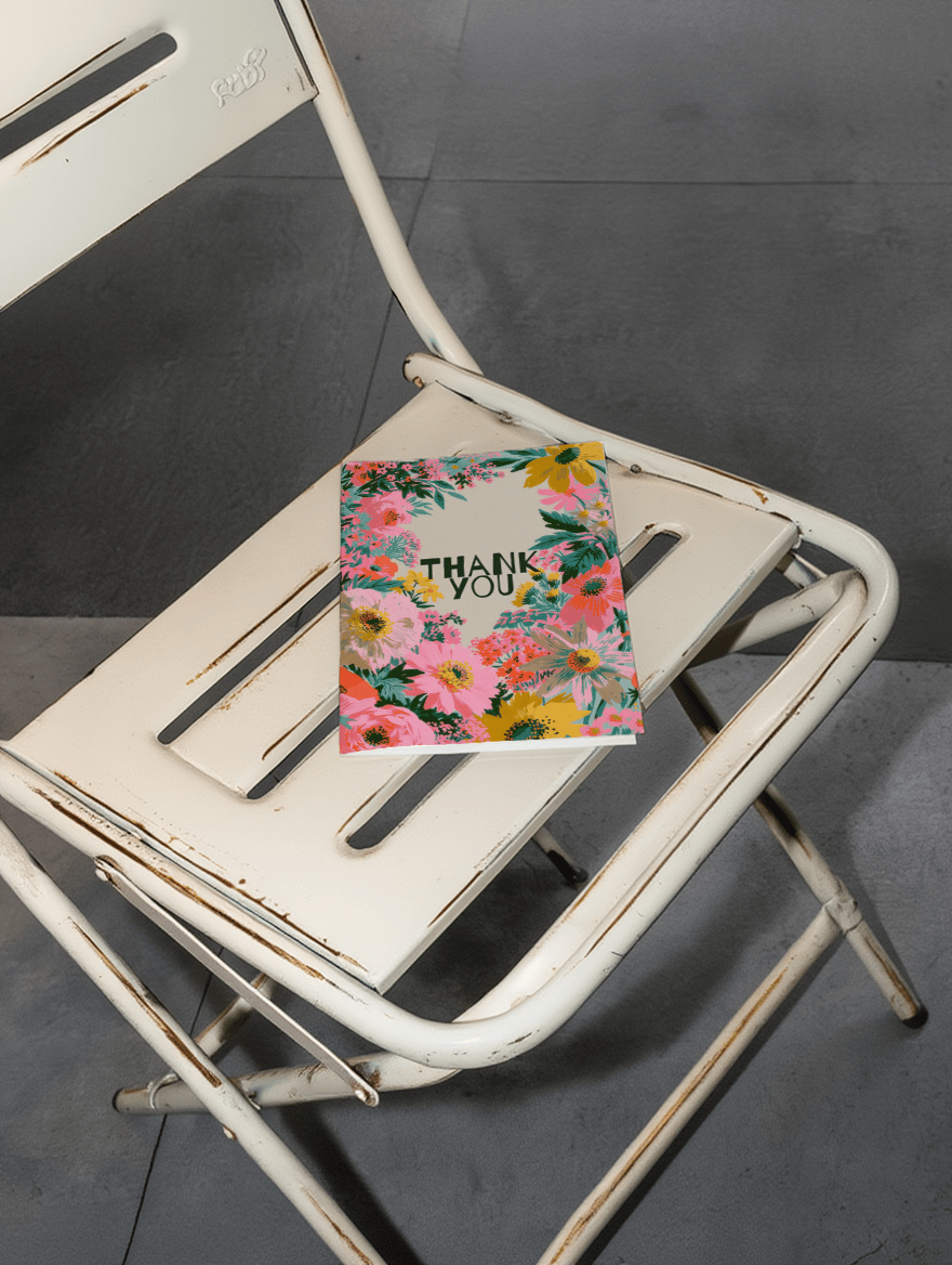 Vibrant Floral Thank You mockup 2