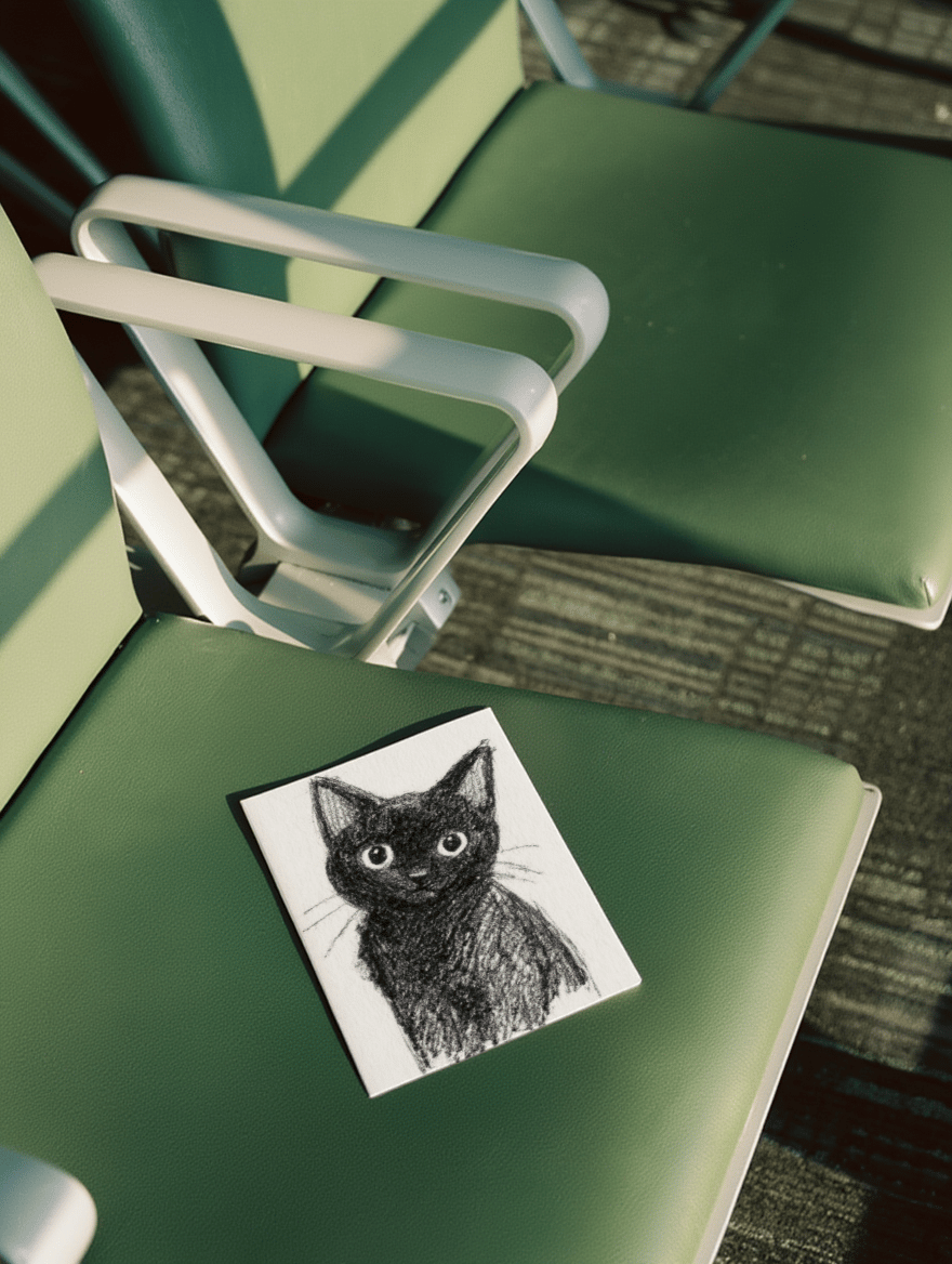 black cat sketch mockup 2