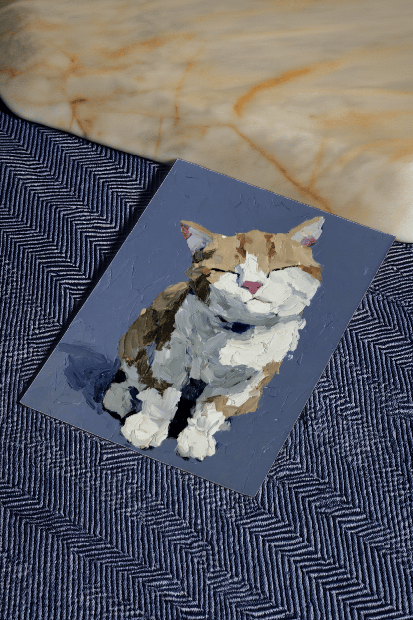painted tabby cat mockup 2