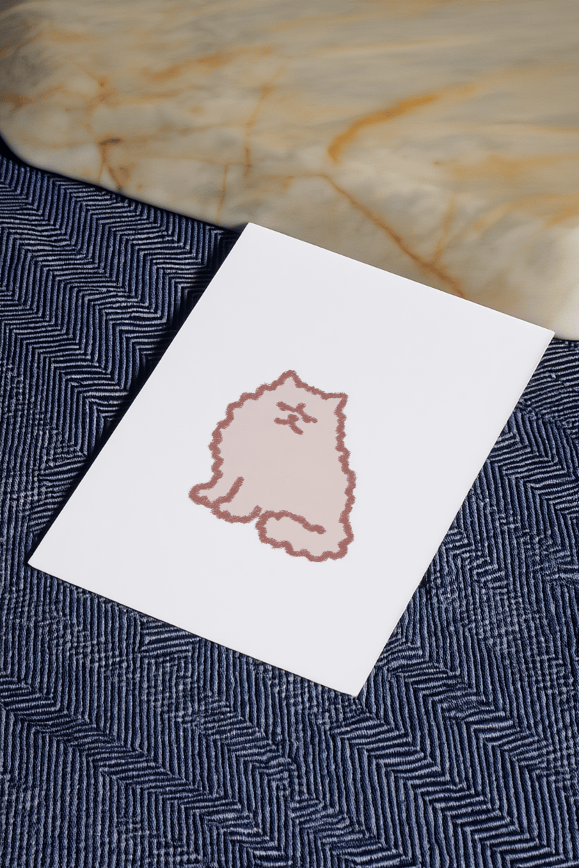 angry fluffy dog mockup 2