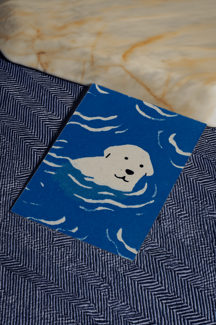 labrador in water mockup 2