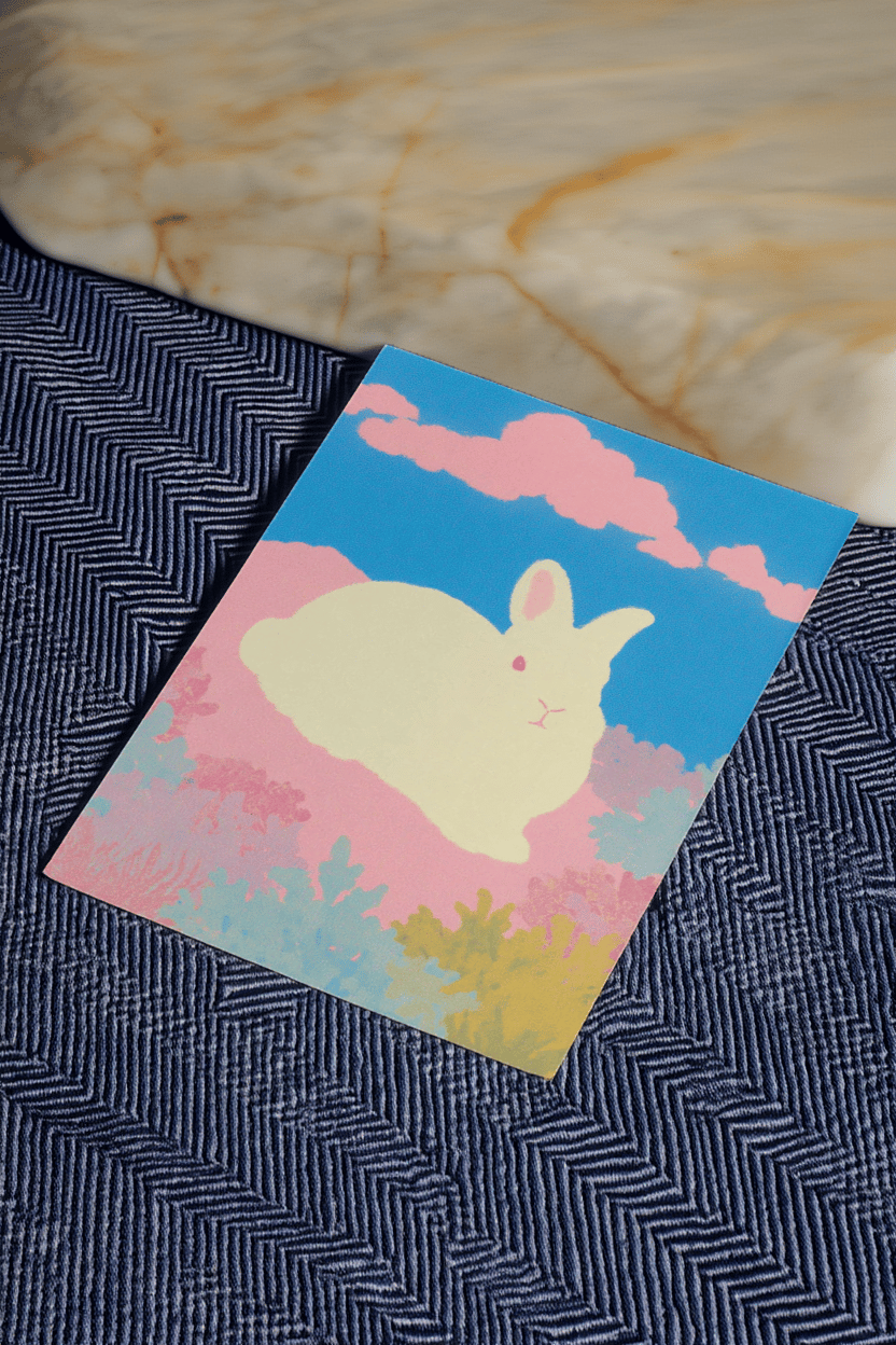 rabbit in the field mockup 2