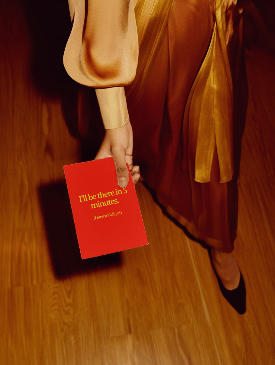 I'll be there in 5 minutes mockup 2