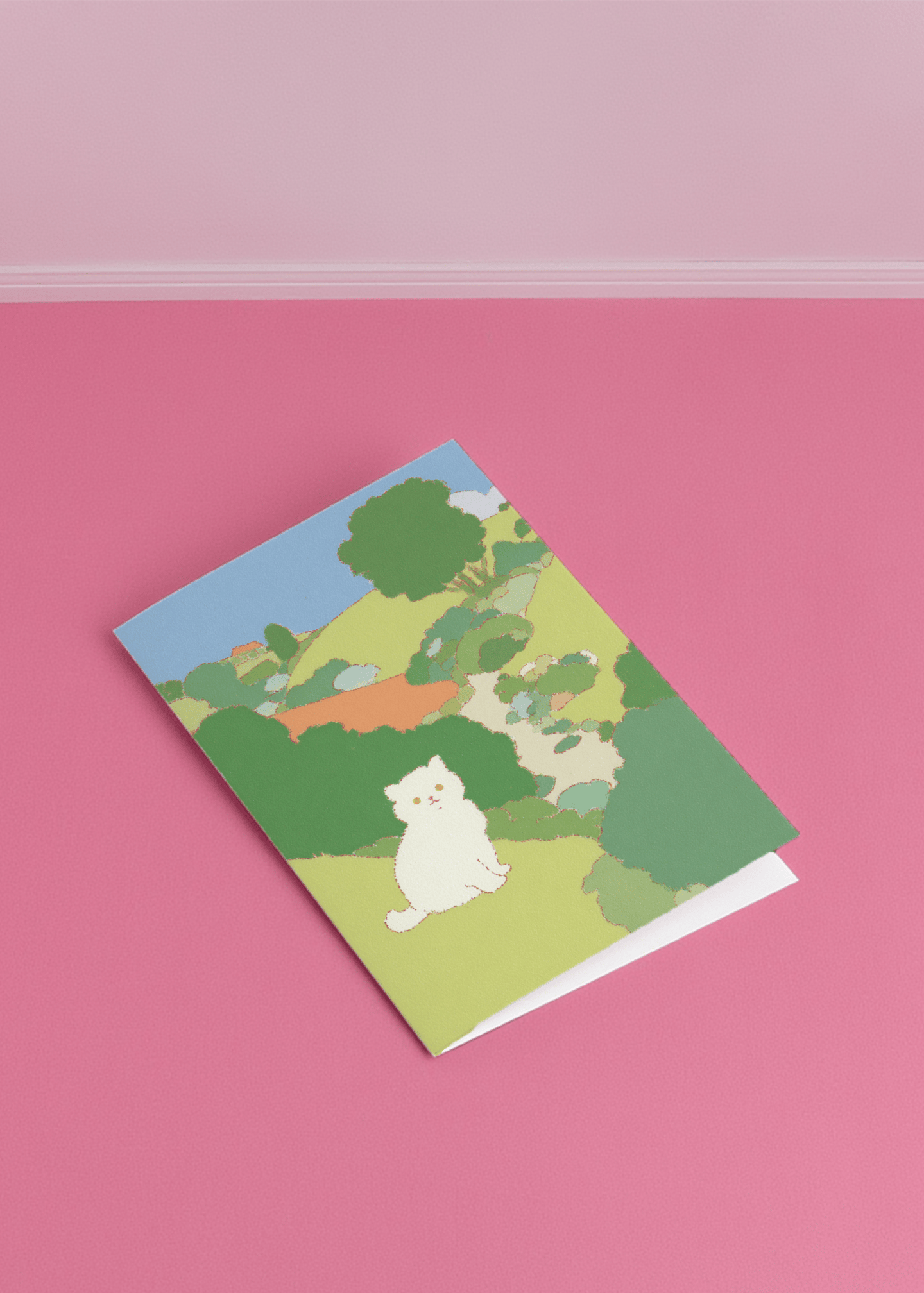 cat in countryside mockup 1