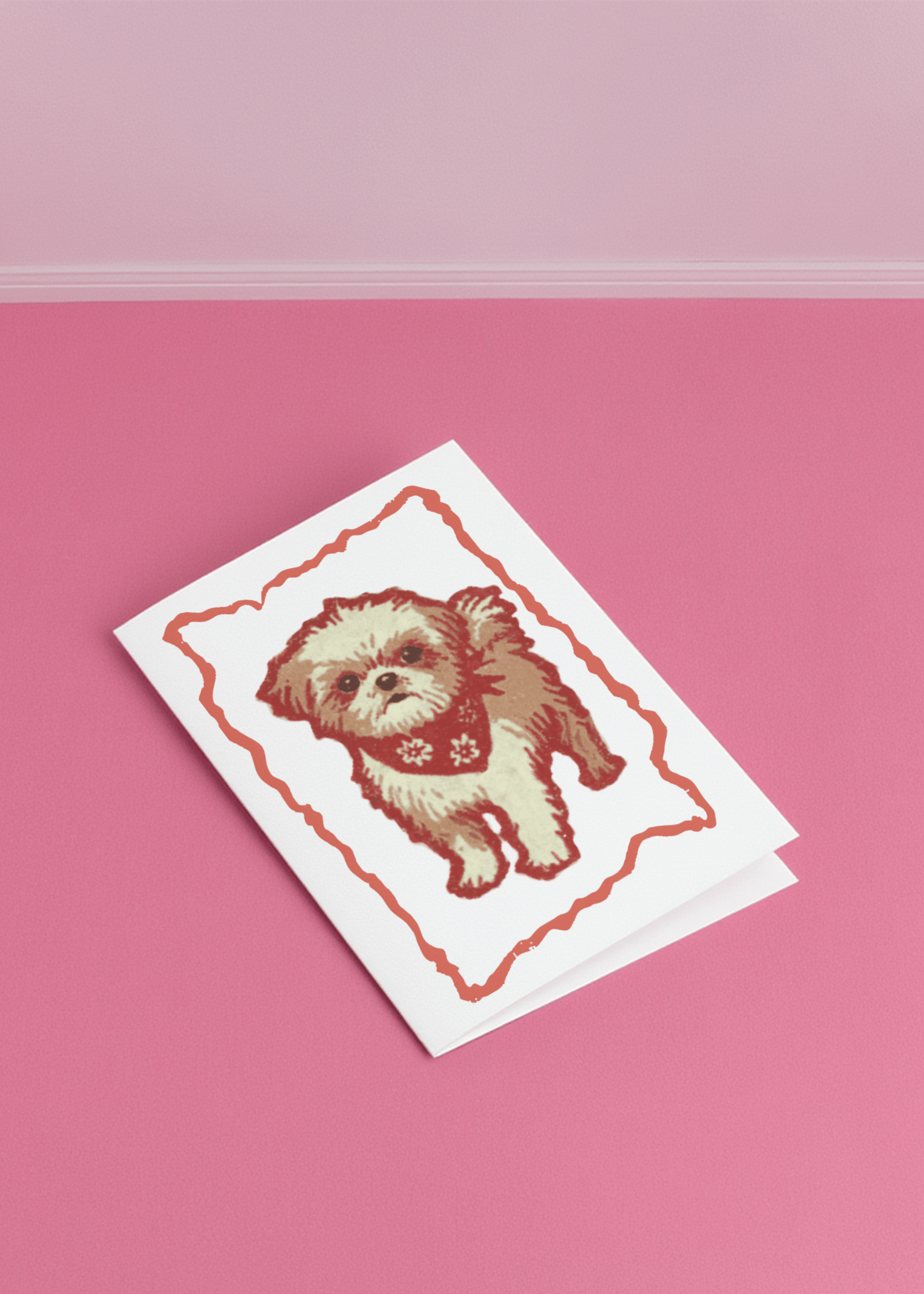 cute dog with a bandana mockup 1