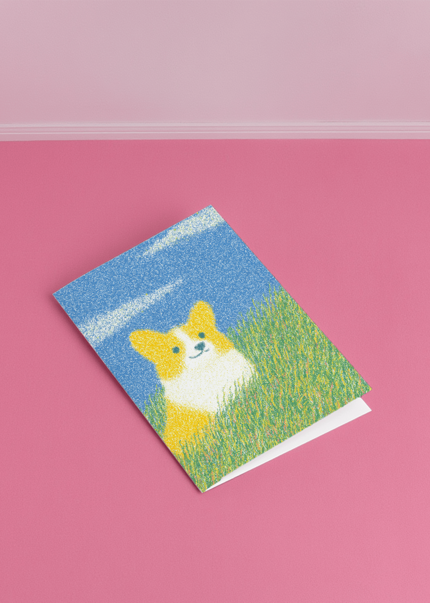 corgi in field mockup 1