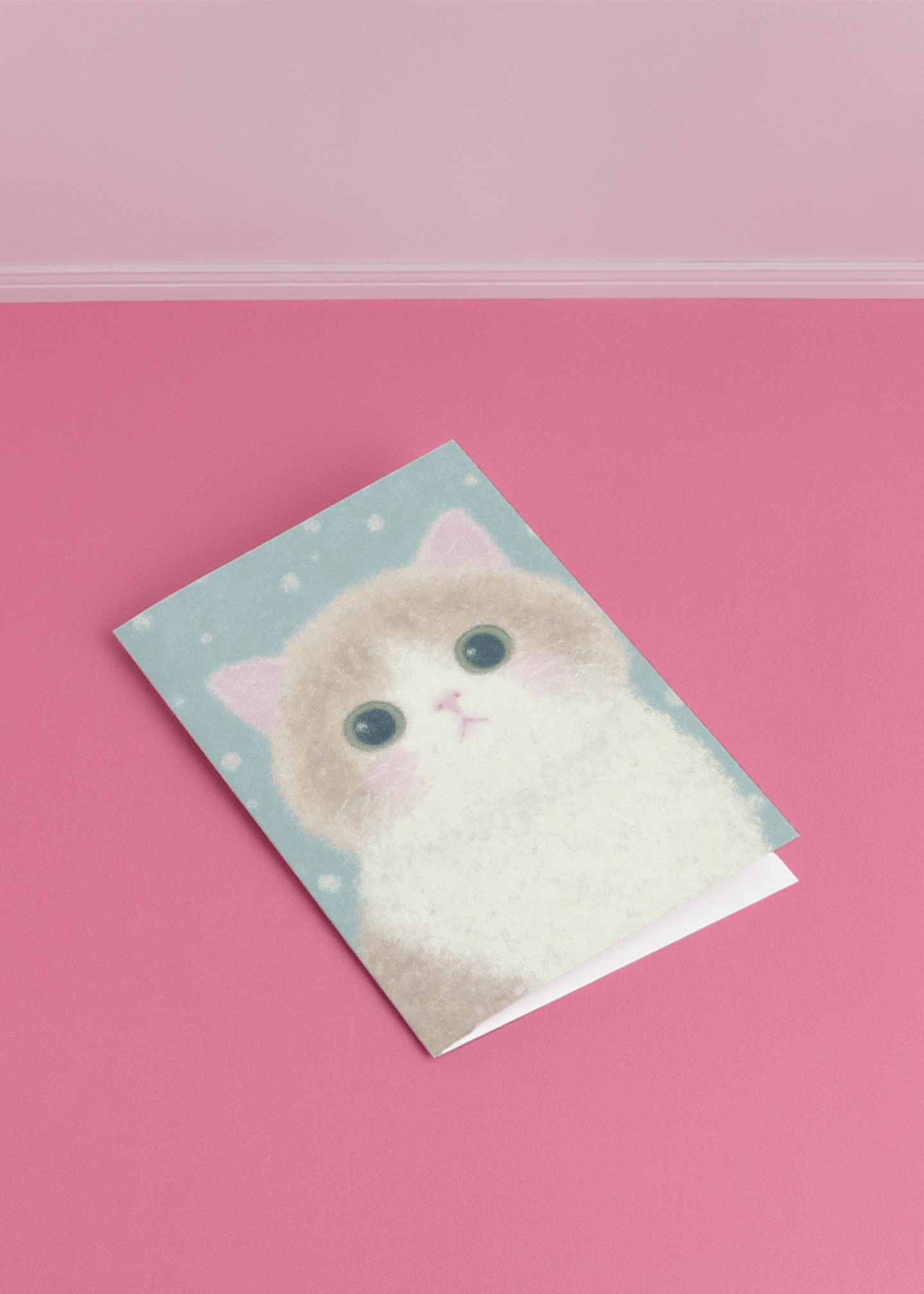 cute brown cat mockup 1