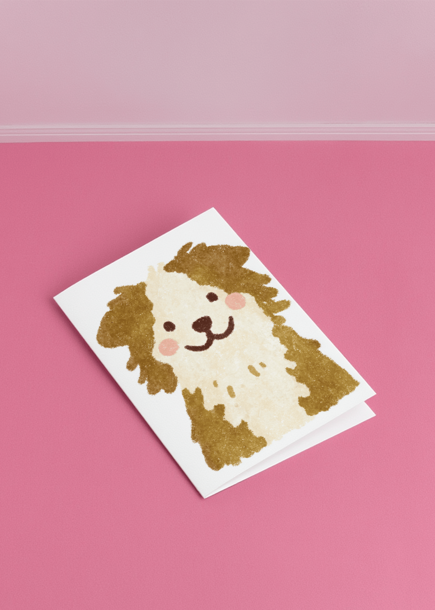 cute dog smiling mockup 1