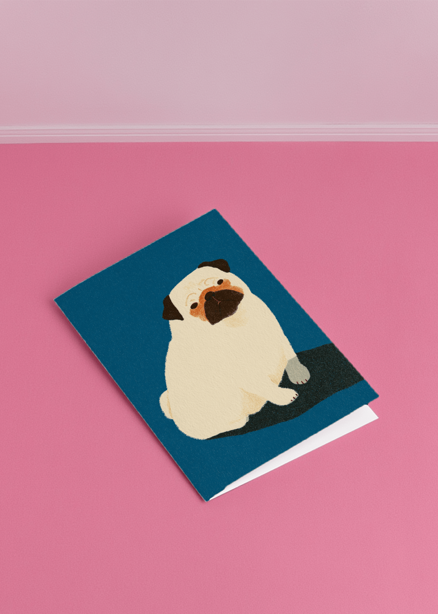 pug sitting mockup 1