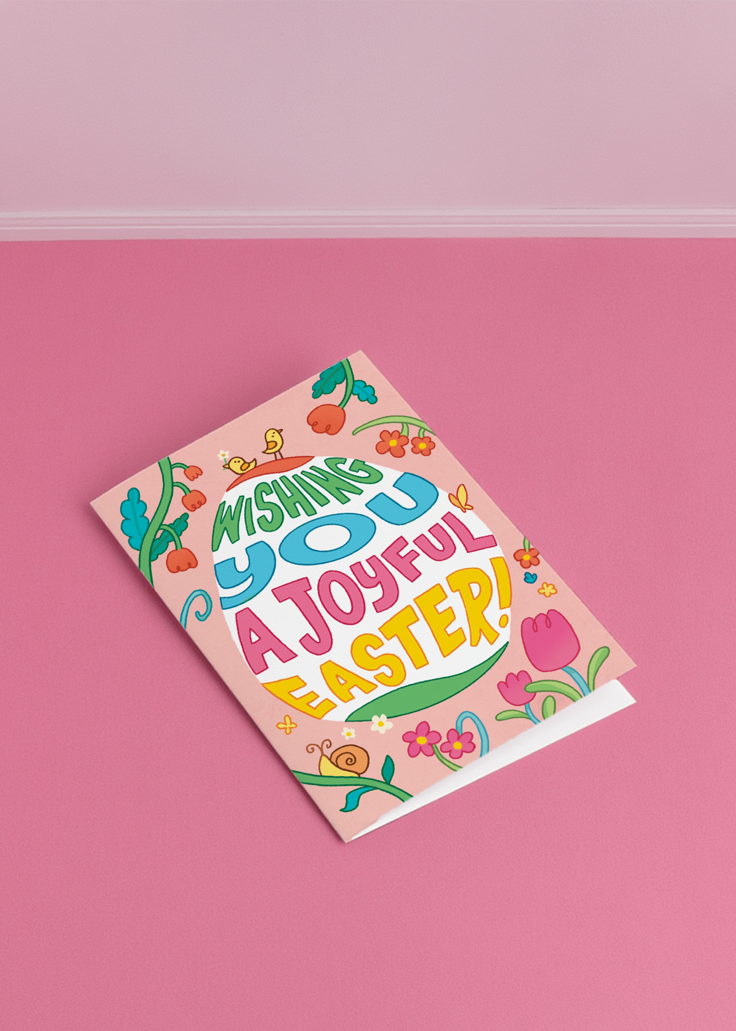 Wishing you a joyful easter mockup 1