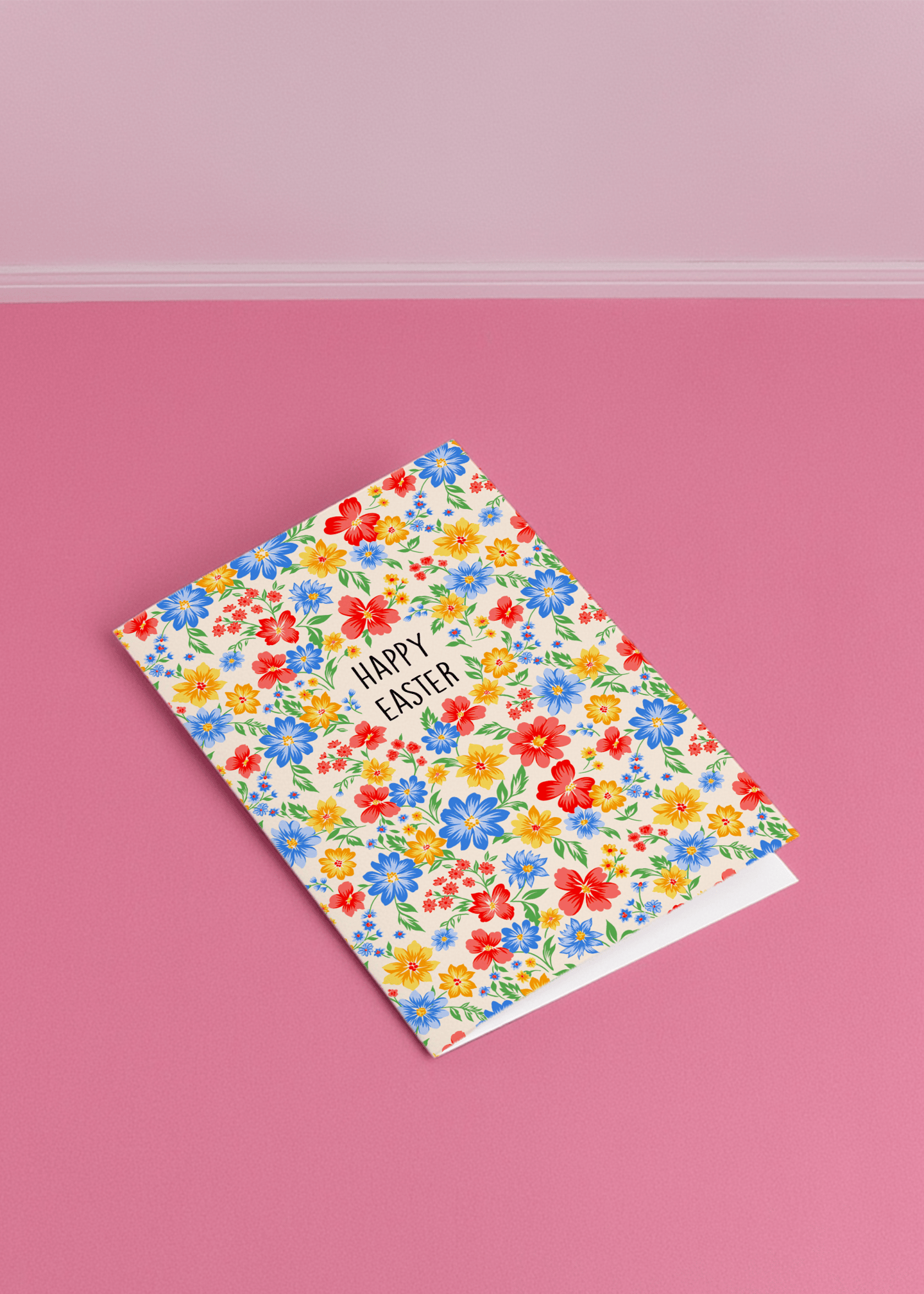 happy easter floral pattern mockup 1