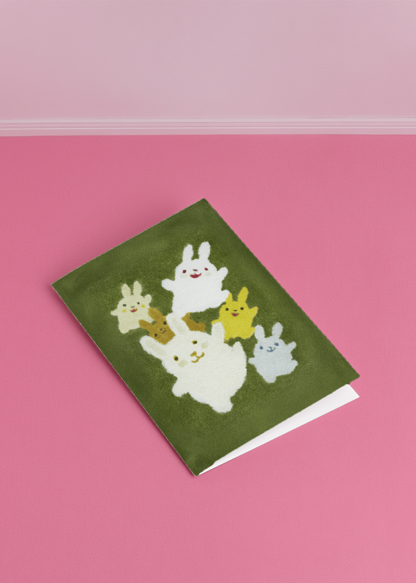 Bunny Parade Cheer Card mockup 1