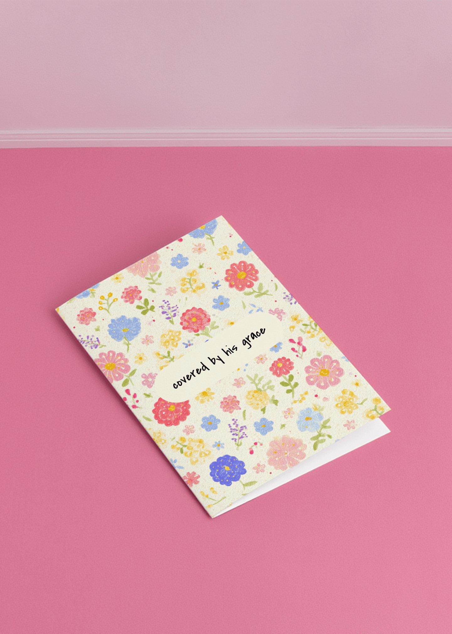Graceful Blooms Greeting Card mockup 1