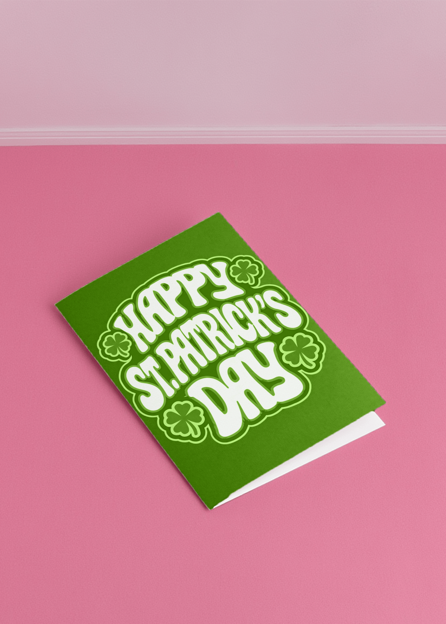 Lucky Charm St. Patrick's Card mockup 1