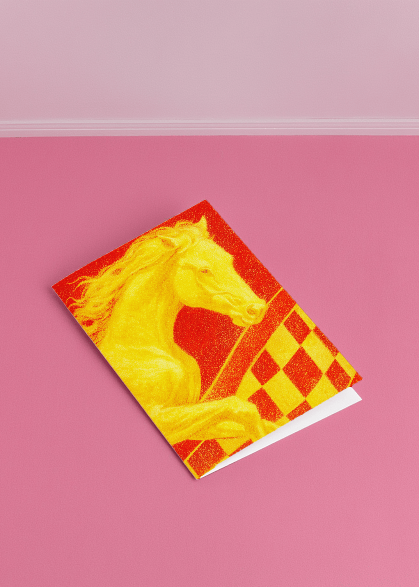 Vibrant Horse Spirit Greeting Card mockup 1