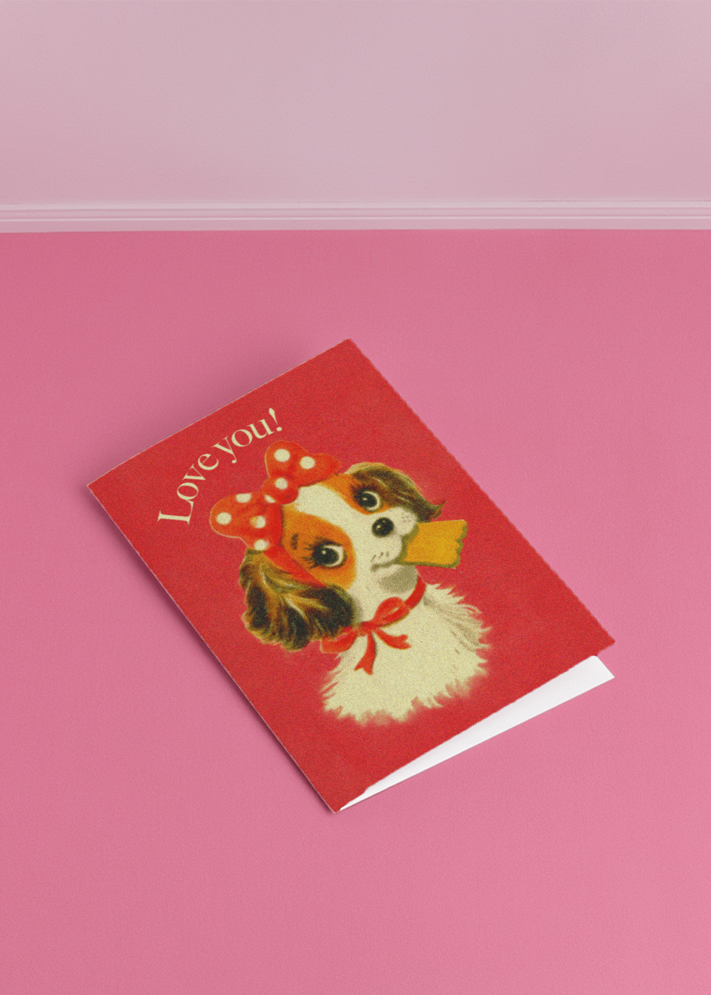 Adorable Puppy Love Card mockup 1