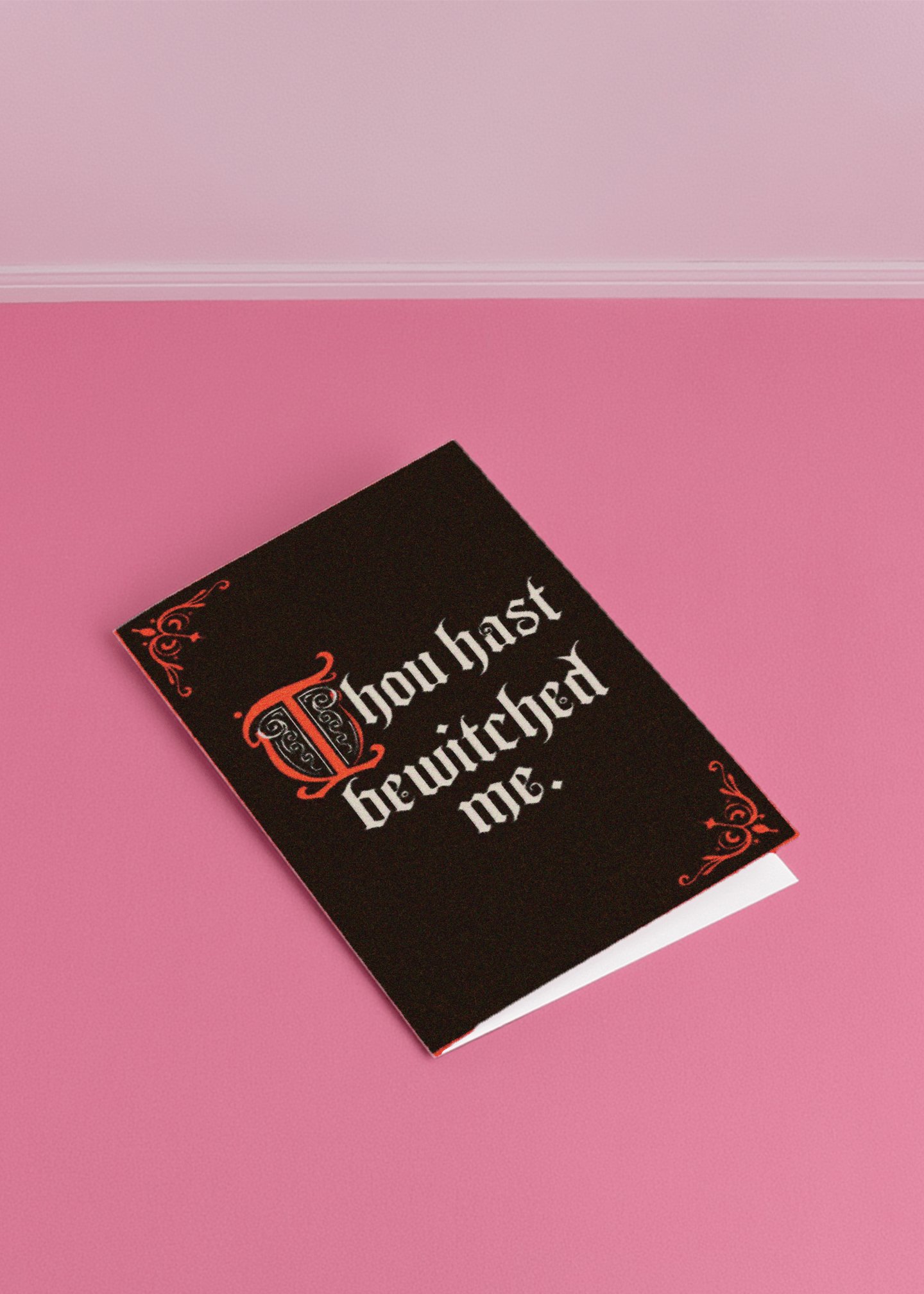 Bewitched by Your Charm Card mockup 1