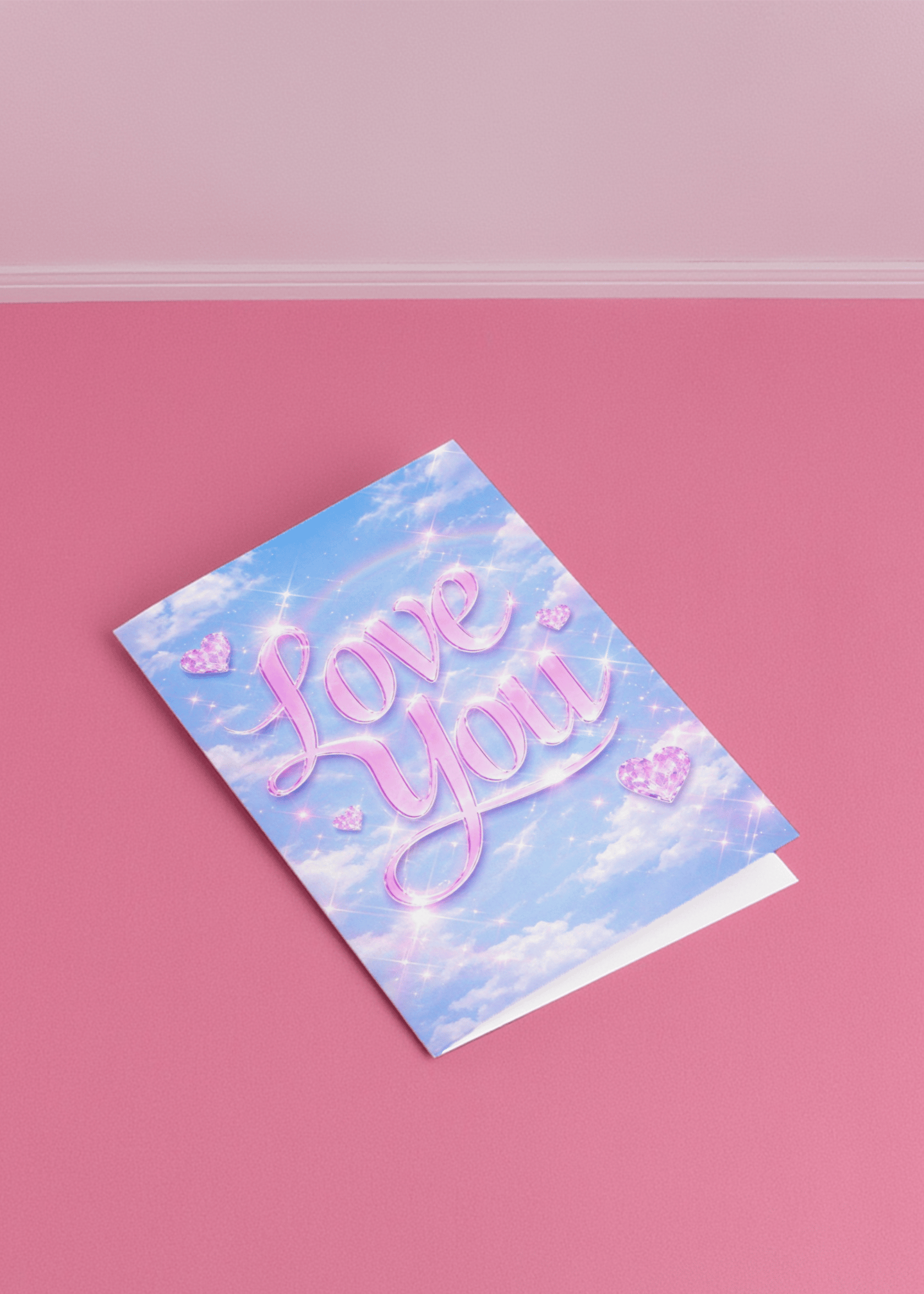 Sparkling Love Card mockup 1