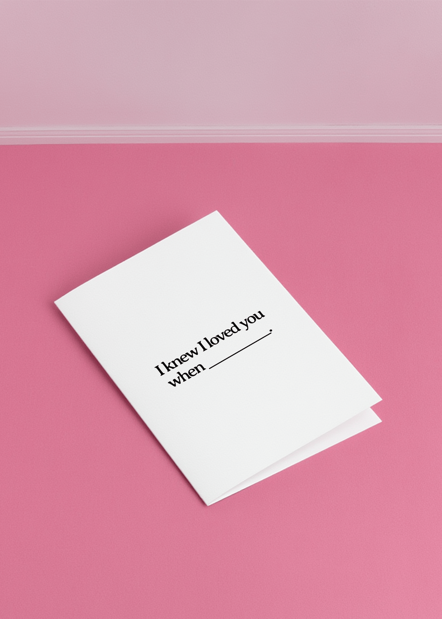 When I Knew I Loved You mockup 1