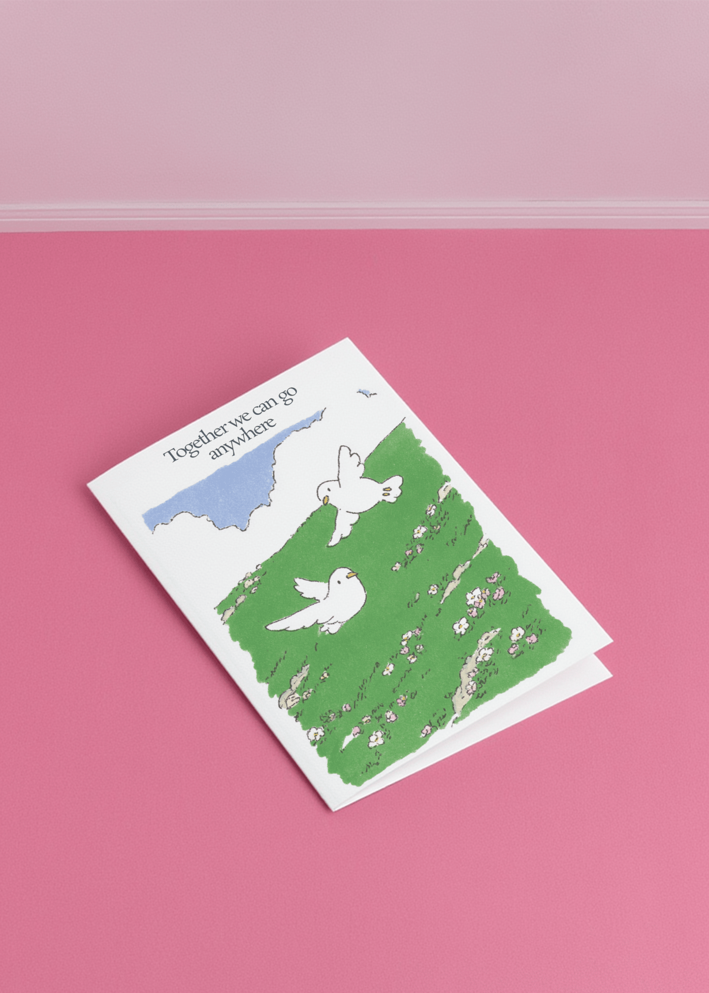 Soaring Together Greeting Card mockup 1