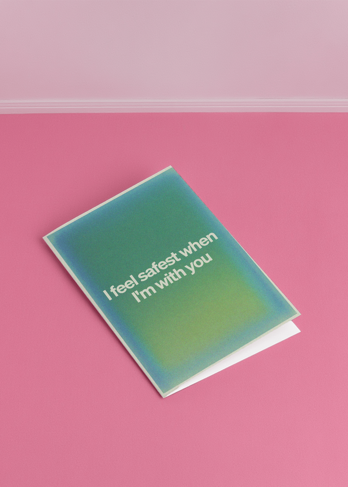 Safest With You Greeting Card mockup 1