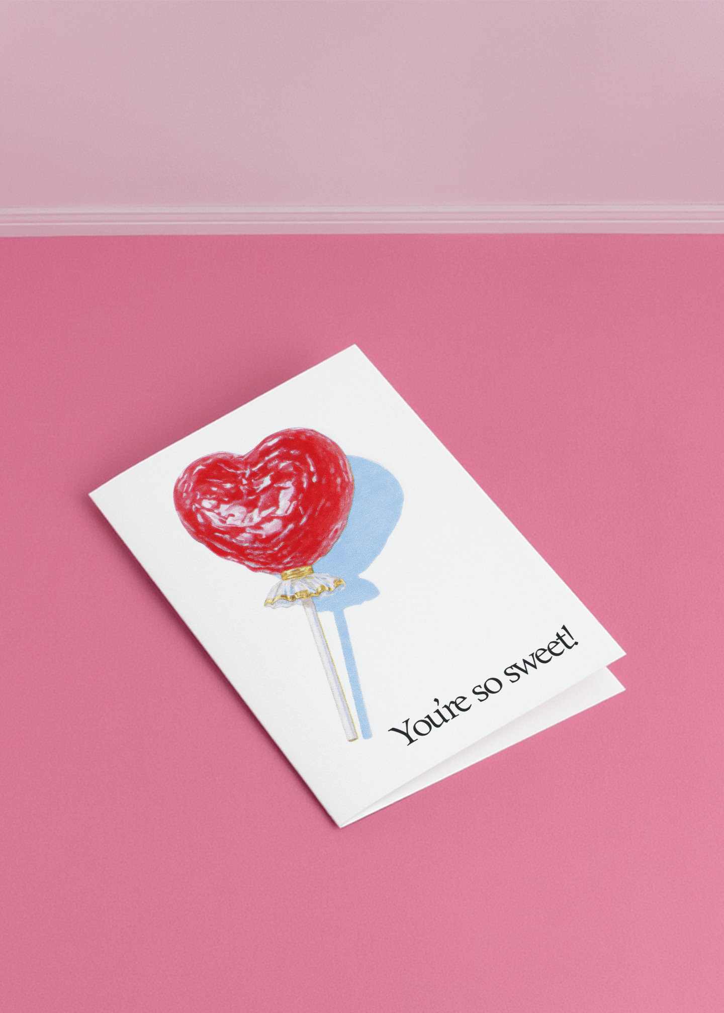 Sweet Heart Lollipop Card mockup 1