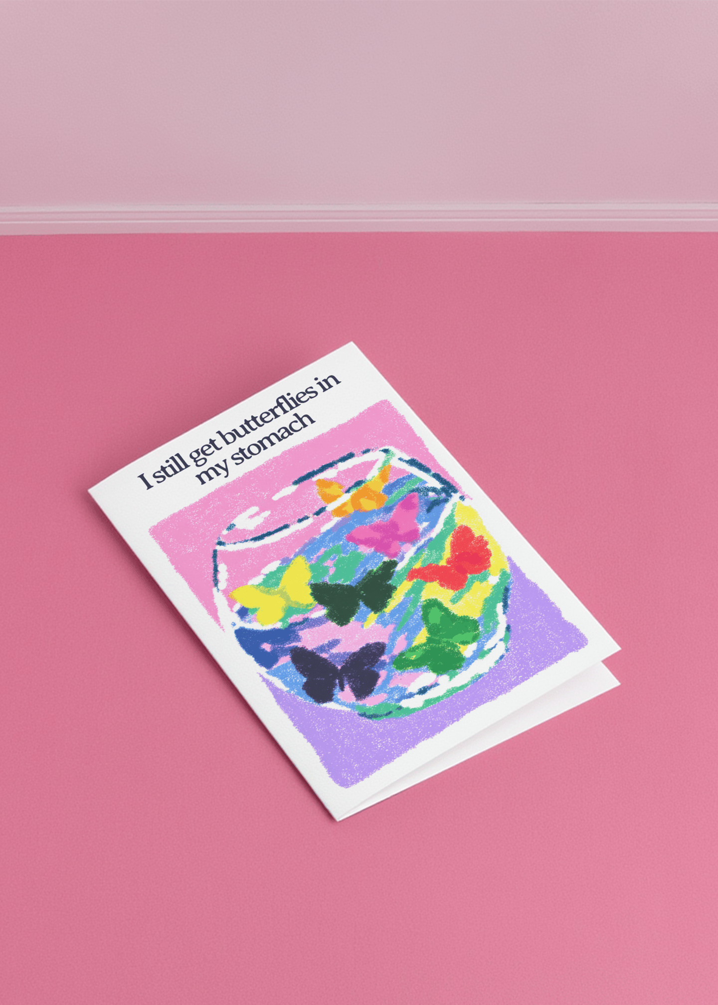Butterflies in My Stomach Card mockup 1