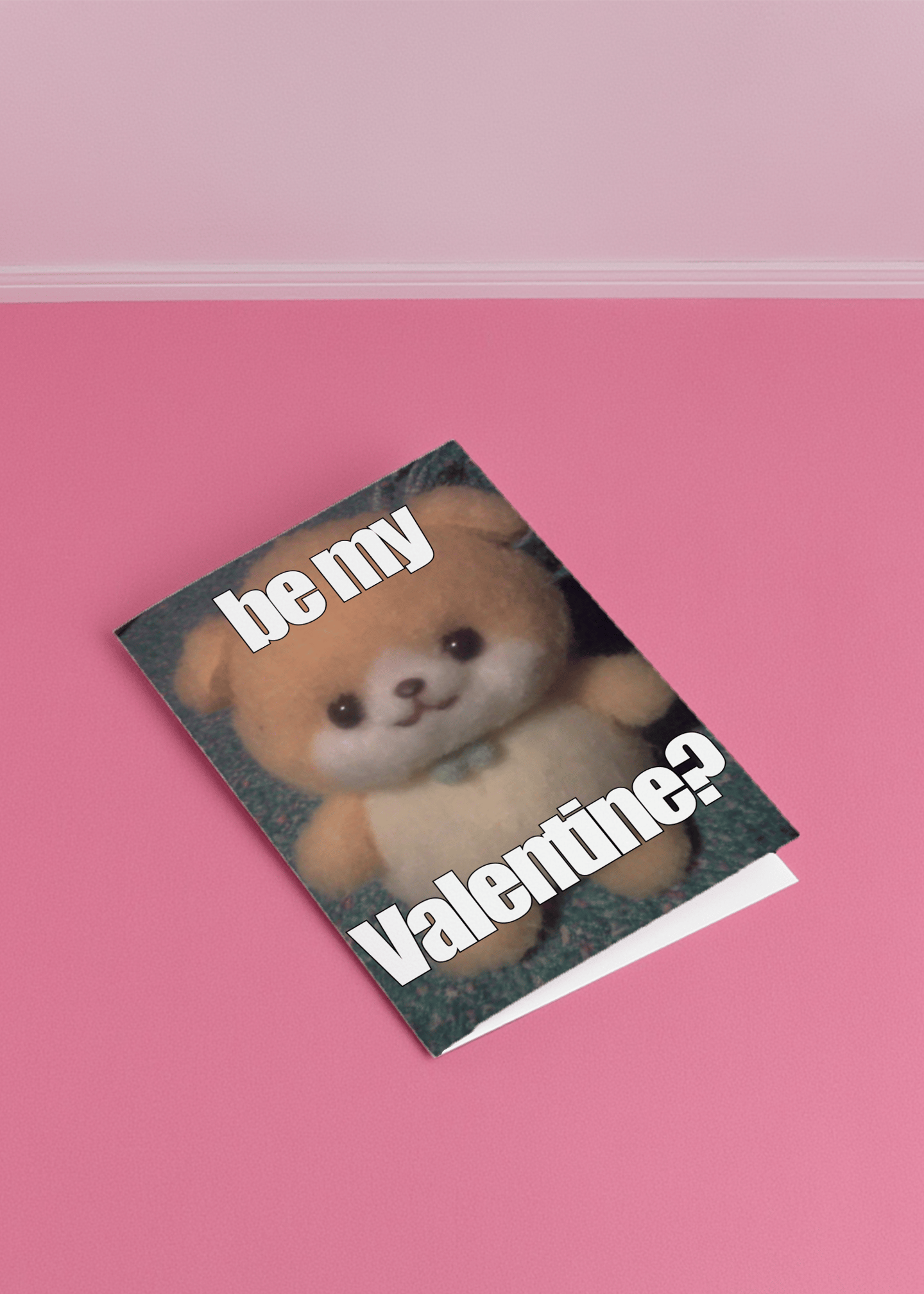 Cute Bear Valentine Card mockup 1
