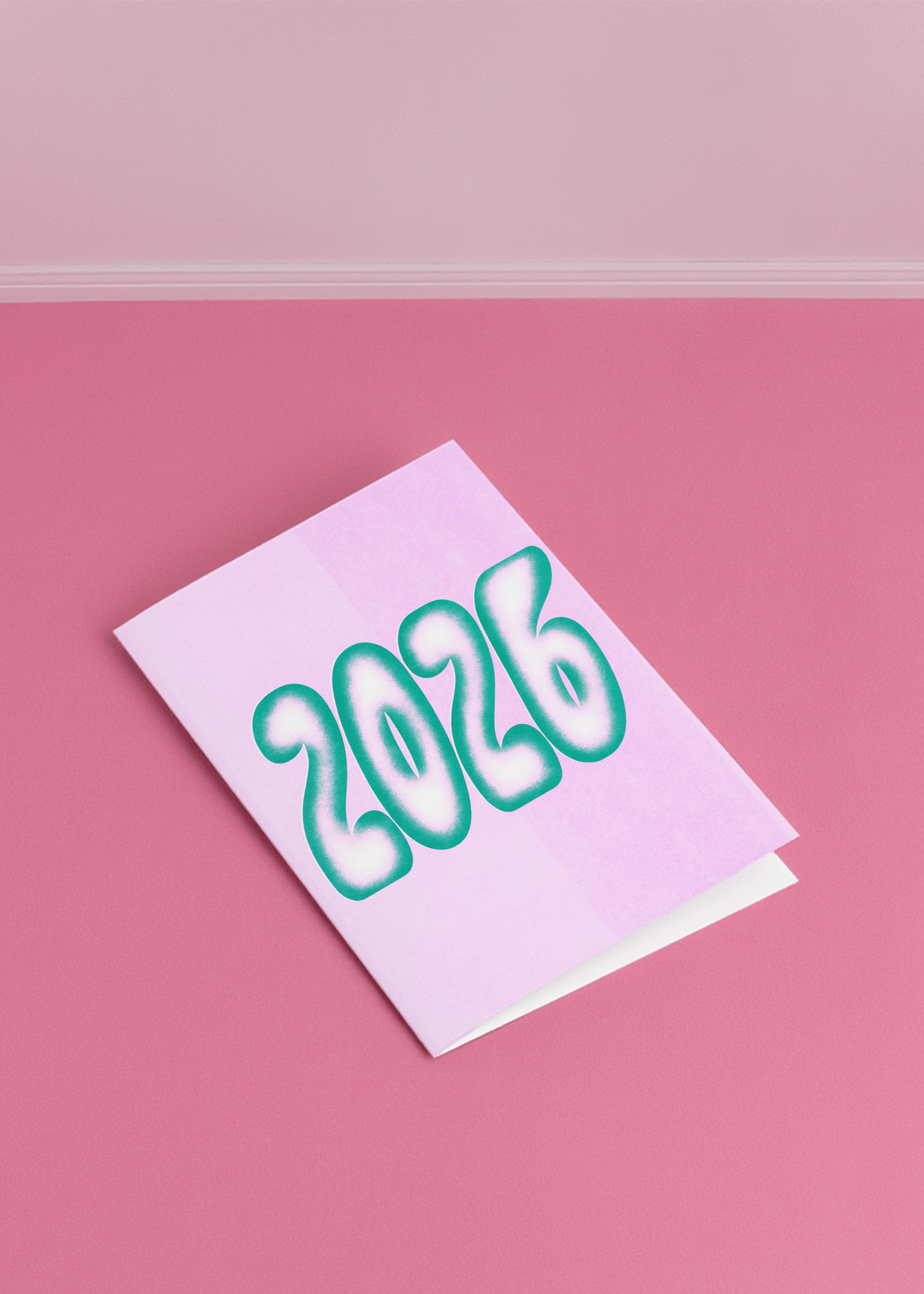 Welcome 2026 Celebration Card mockup 1