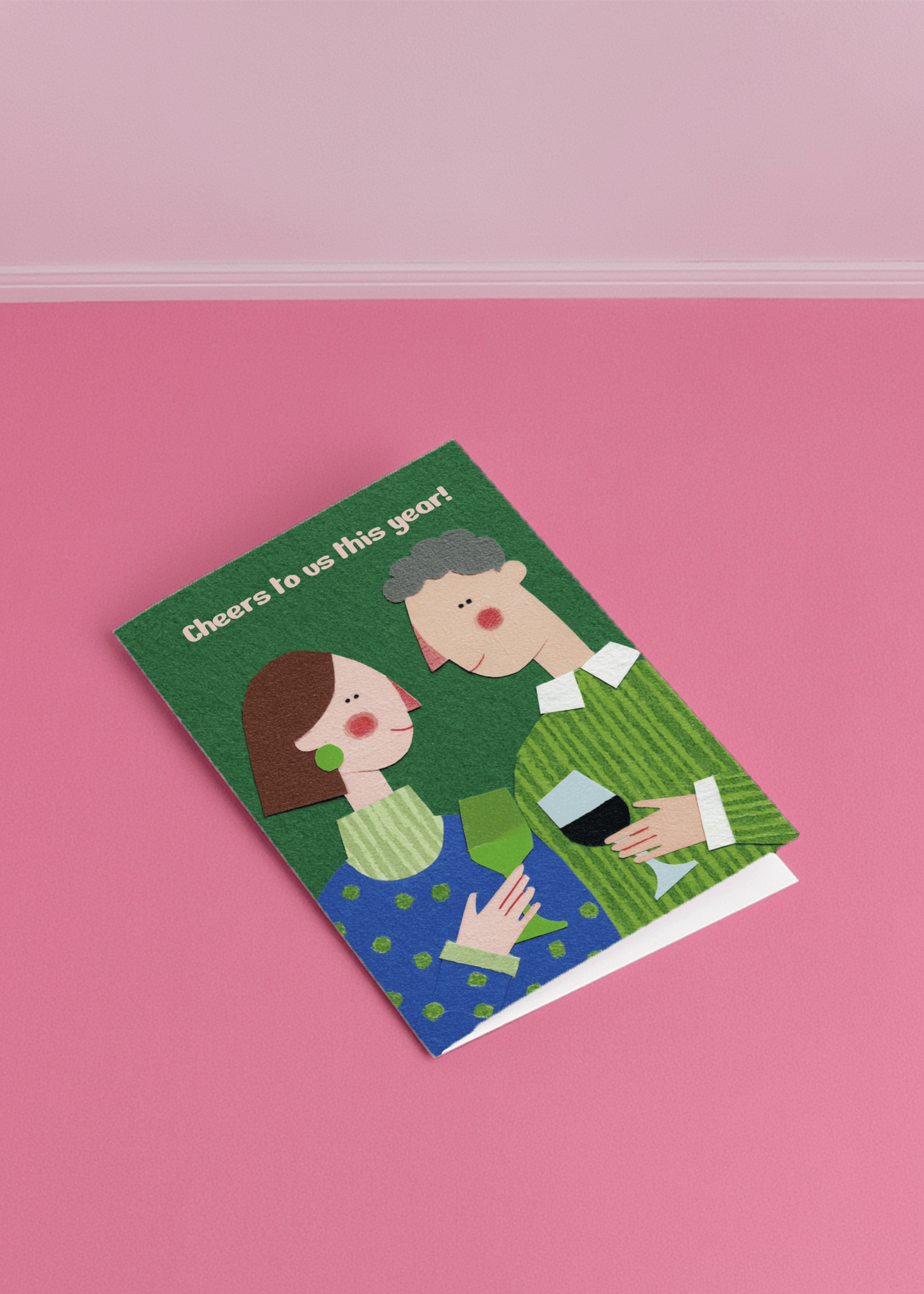 Cheers to Us This Year Card mockup 1