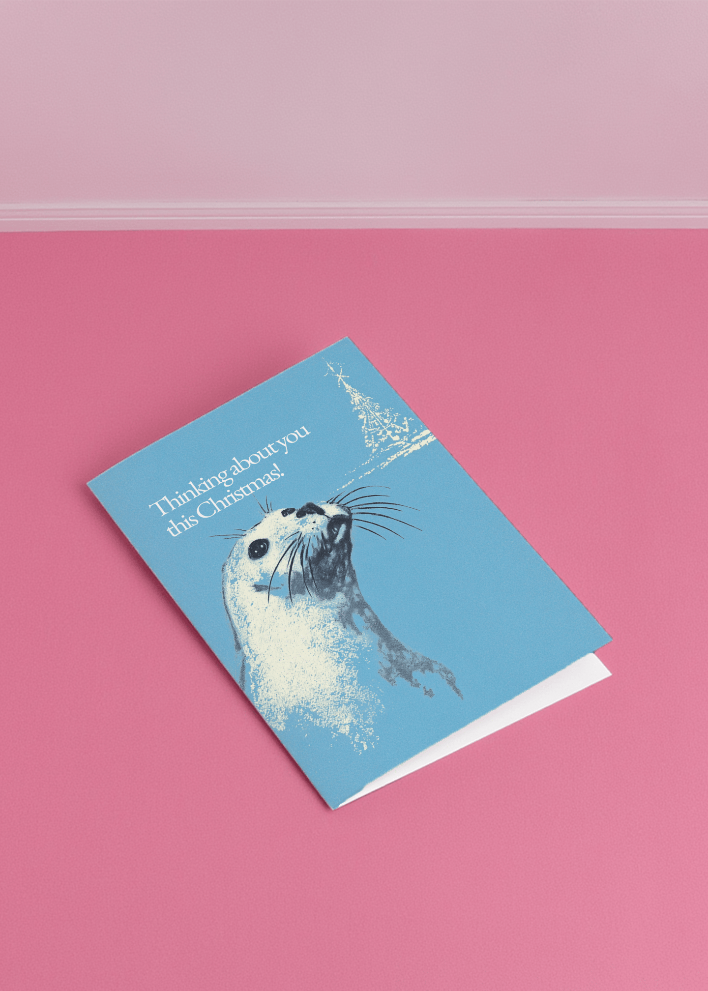 Heartwarming Christmas Seal Card mockup 1