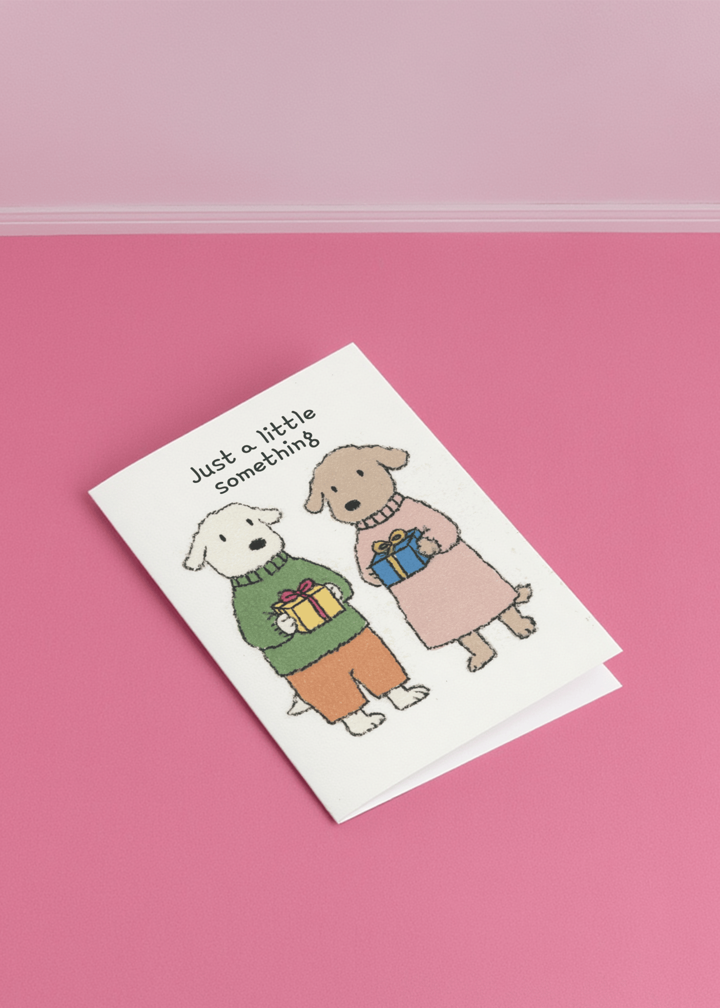 Cute Dogs Thank You Card mockup 1