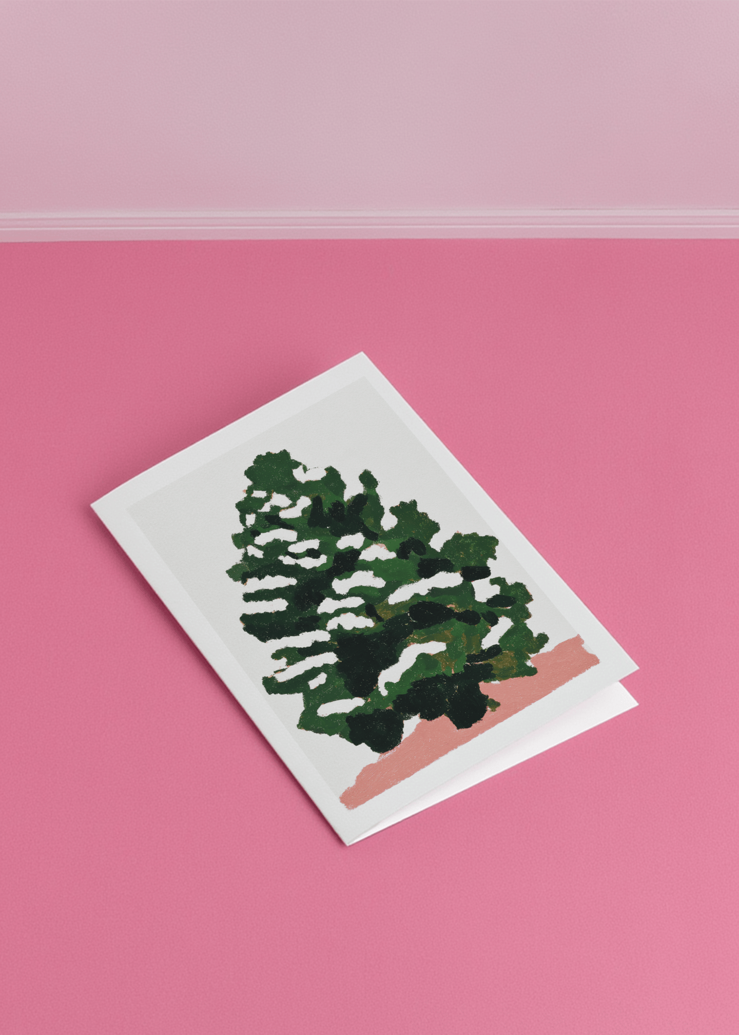 Winter Wonderland Tree Card mockup 1