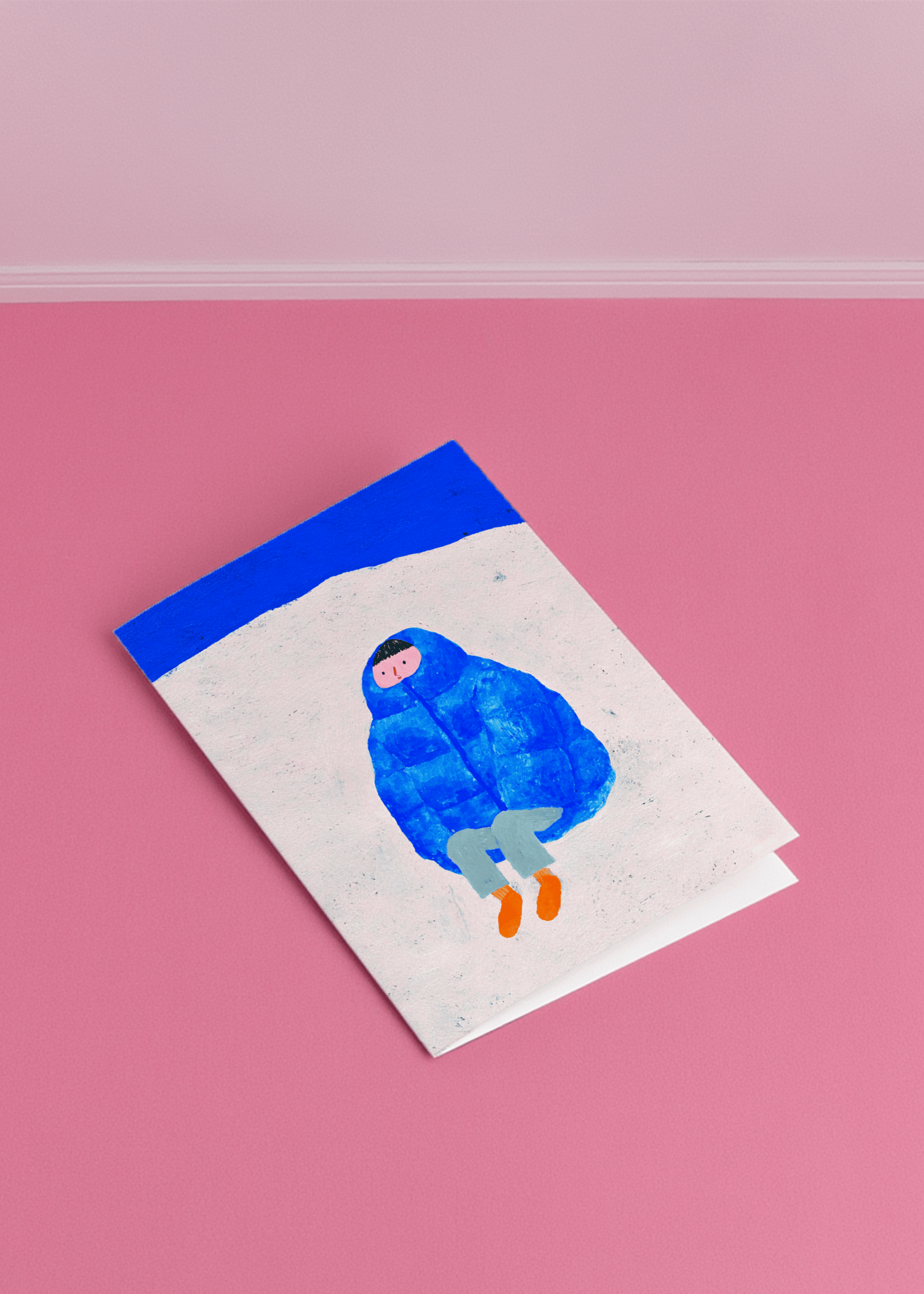 Cozy Winter Vibes Greeting Card mockup 1