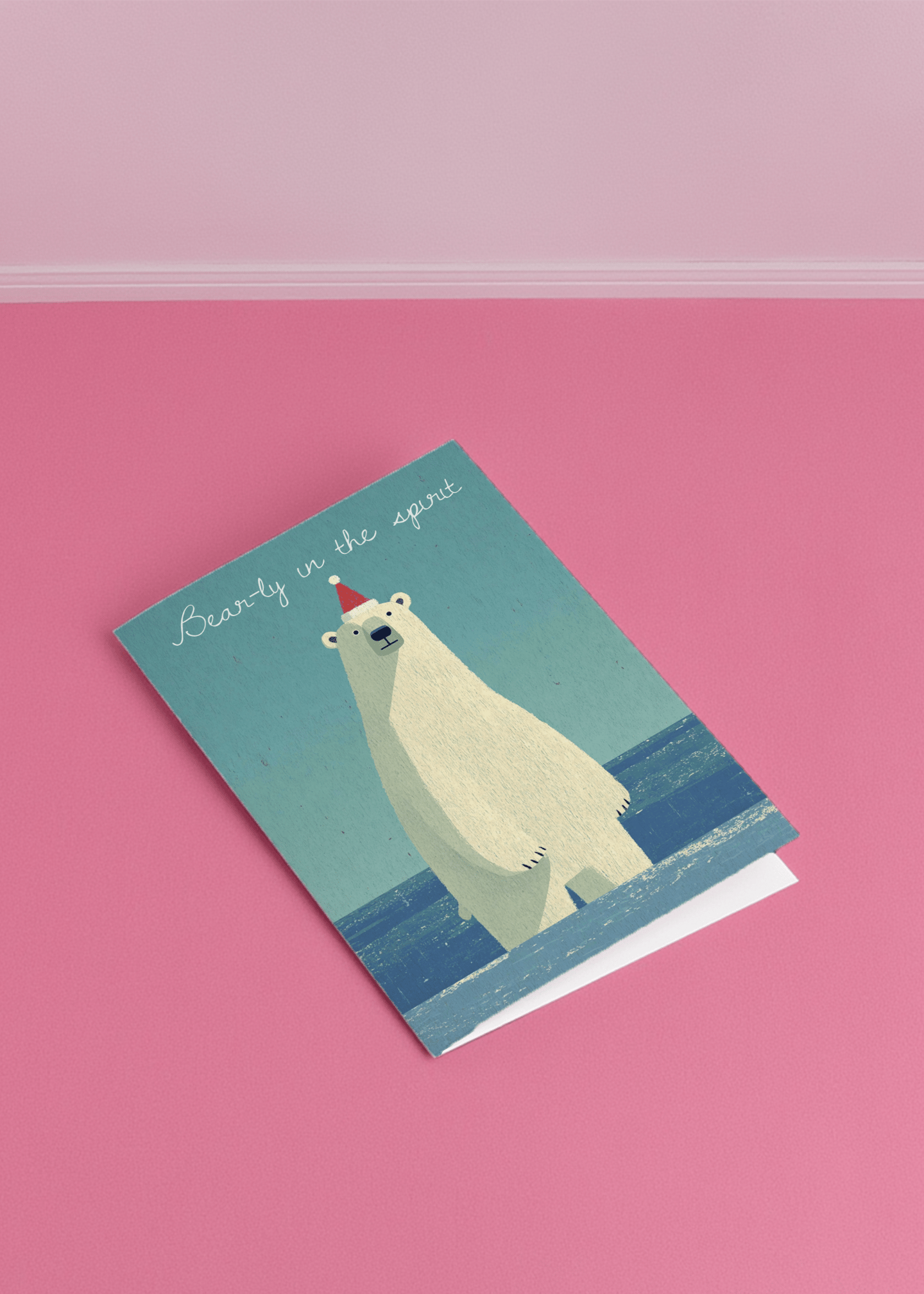 Festive Polar Bear Greetings mockup 1