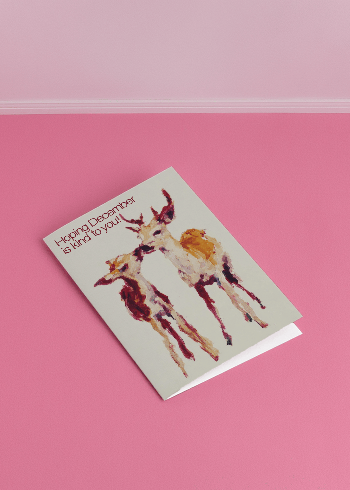 Festive December Wishes Card mockup 1