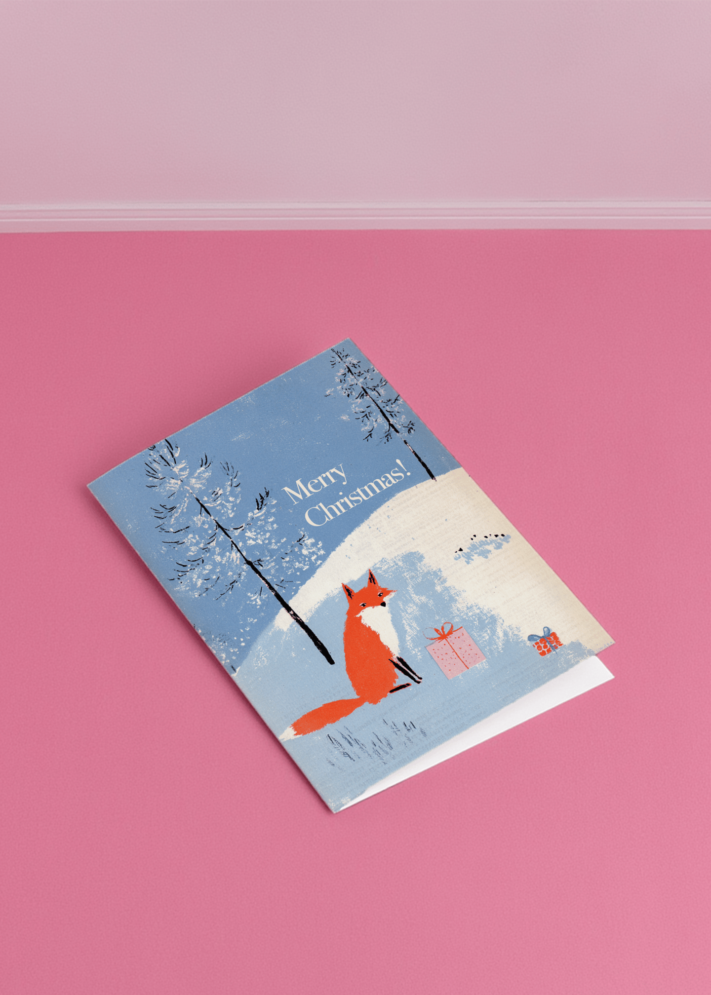 Festive Fox Christmas Card mockup 1