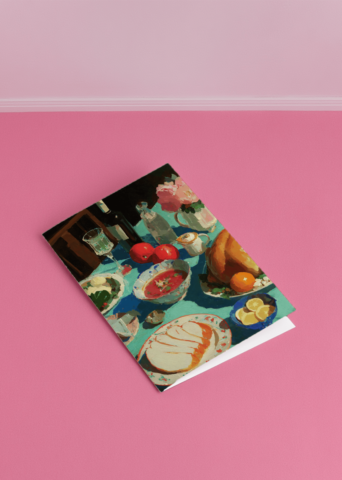 Festive Feast Celebration Card mockup 1