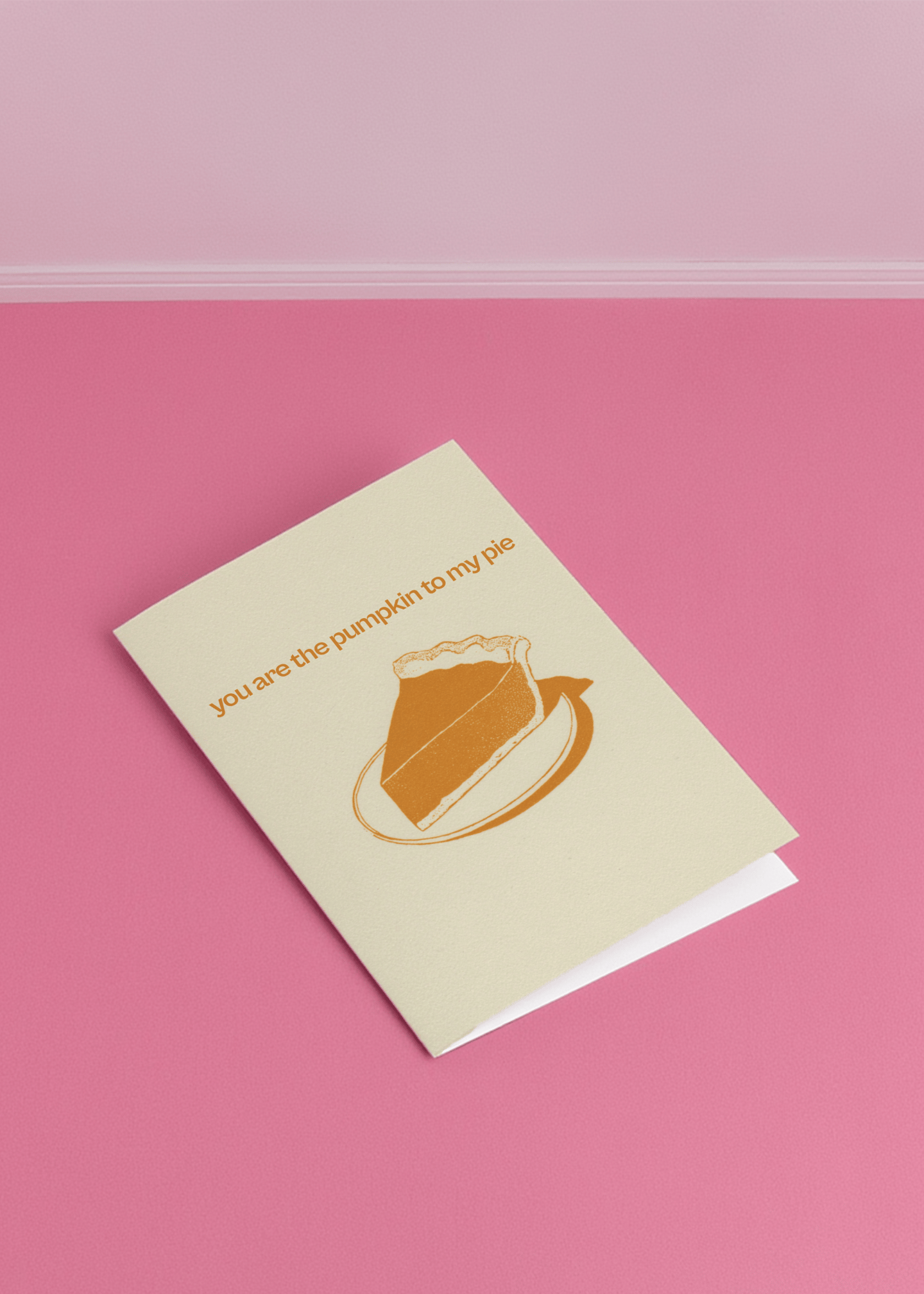 Pumpkin Pie Love Card mockup 1