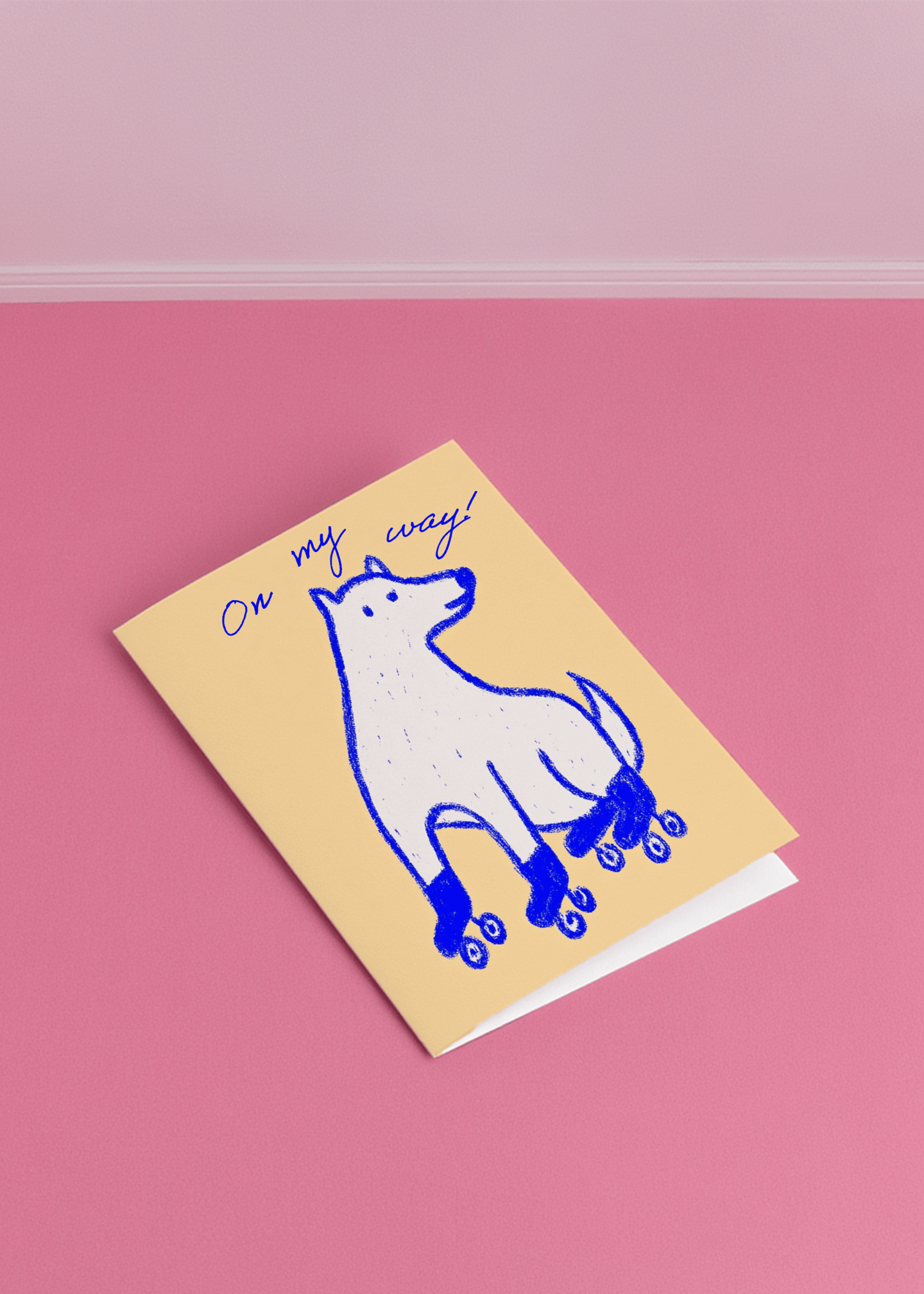 Roller Skating Surprise Card mockup 1