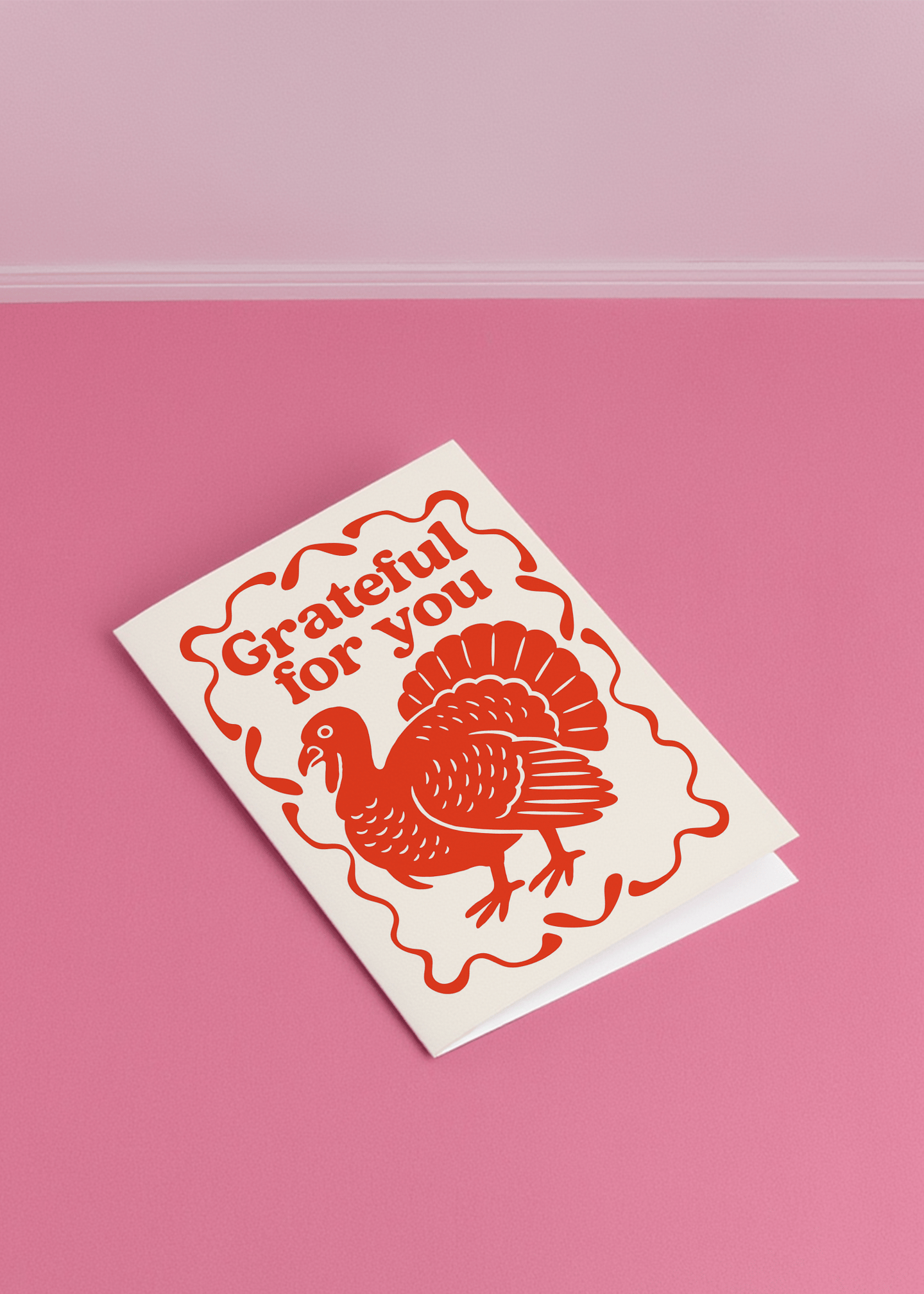 Thankful Turkey Card mockup 1