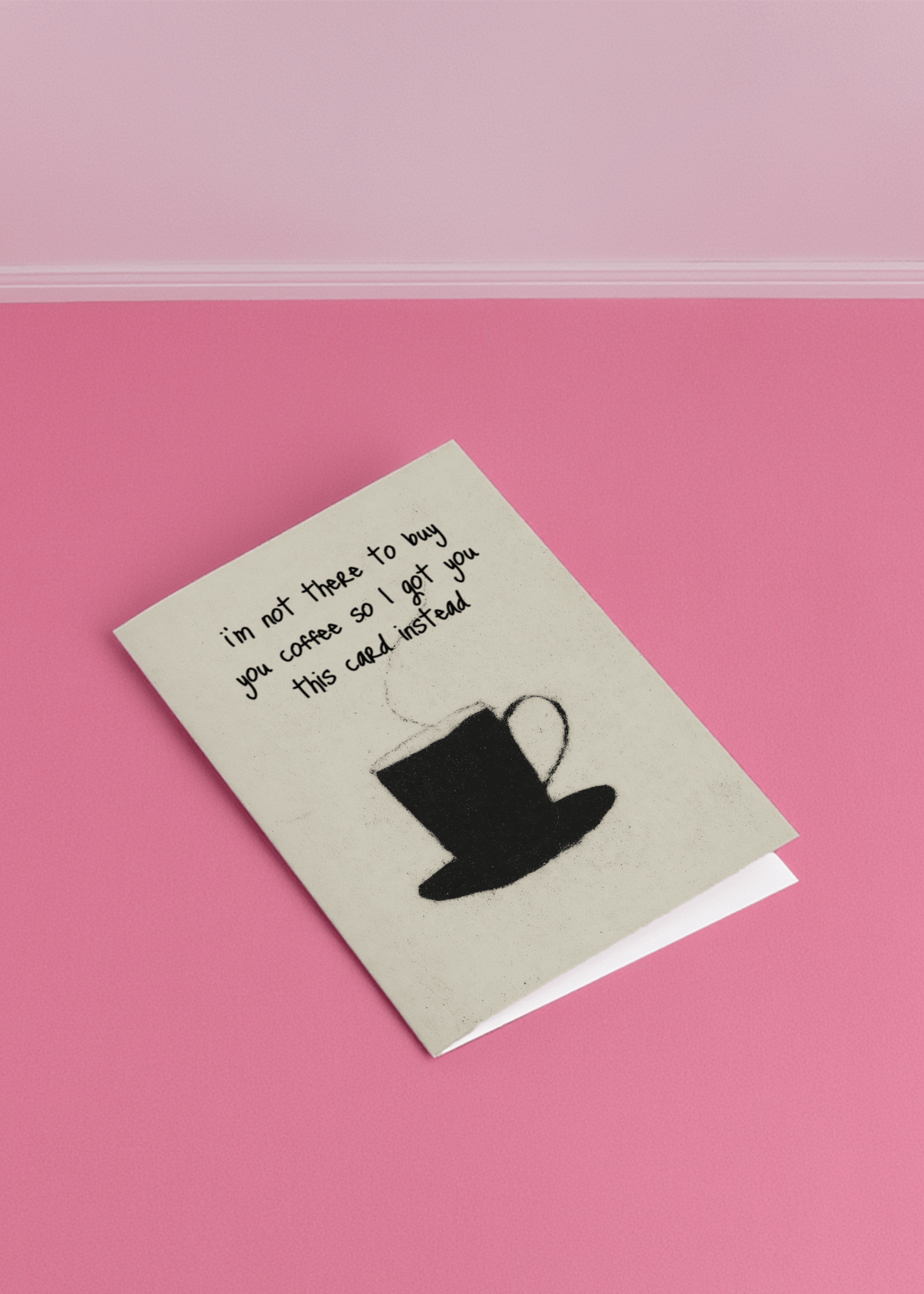 Coffee Card for Long Distance Connections mockup 1