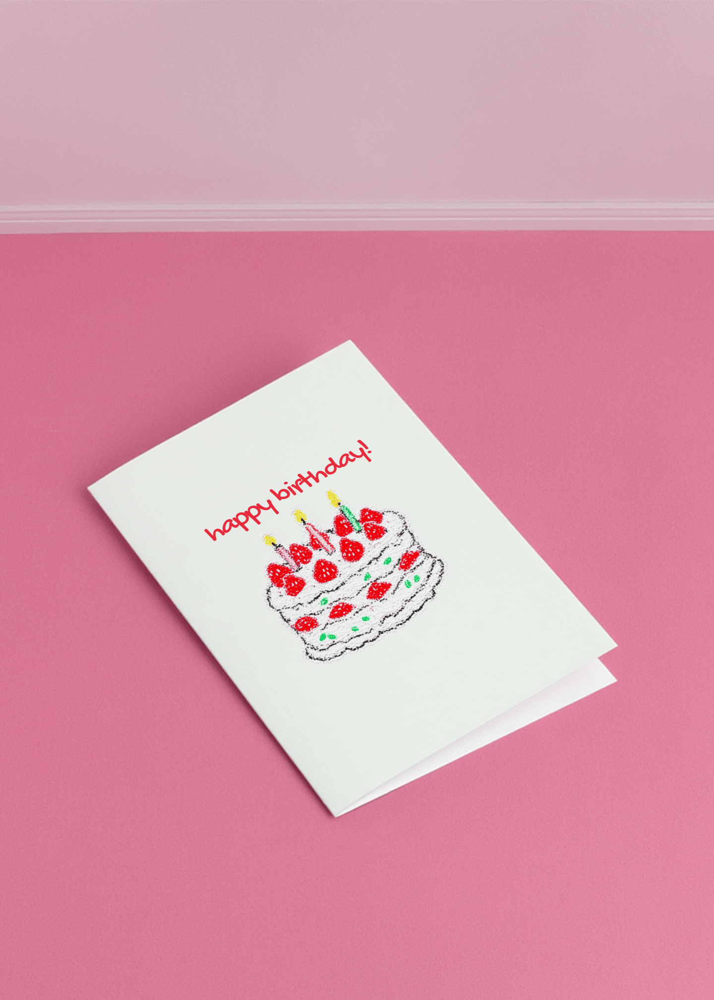 Sweet Celebration Birthday Card mockup 1