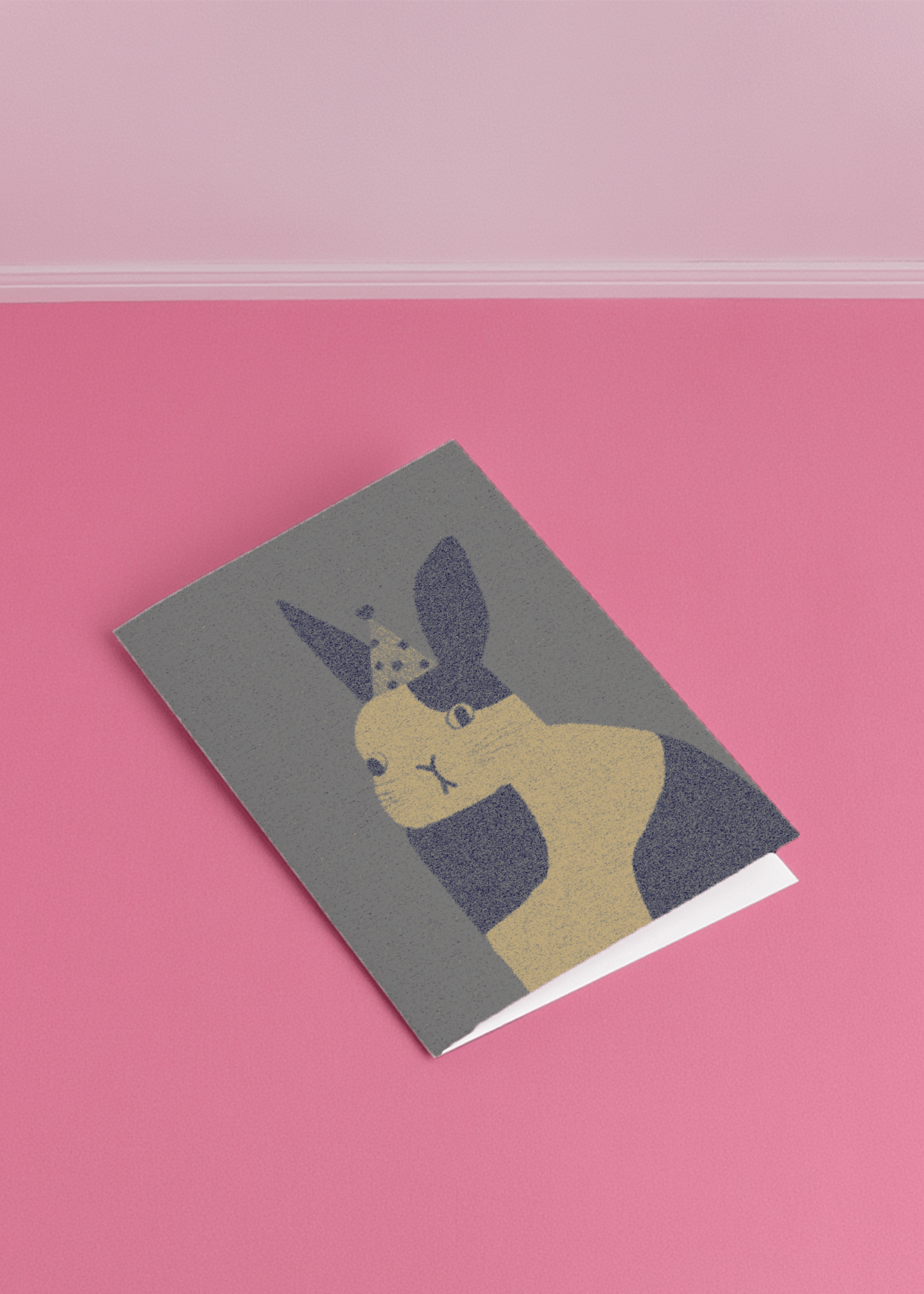 Party Bunny Celebration Card mockup 1