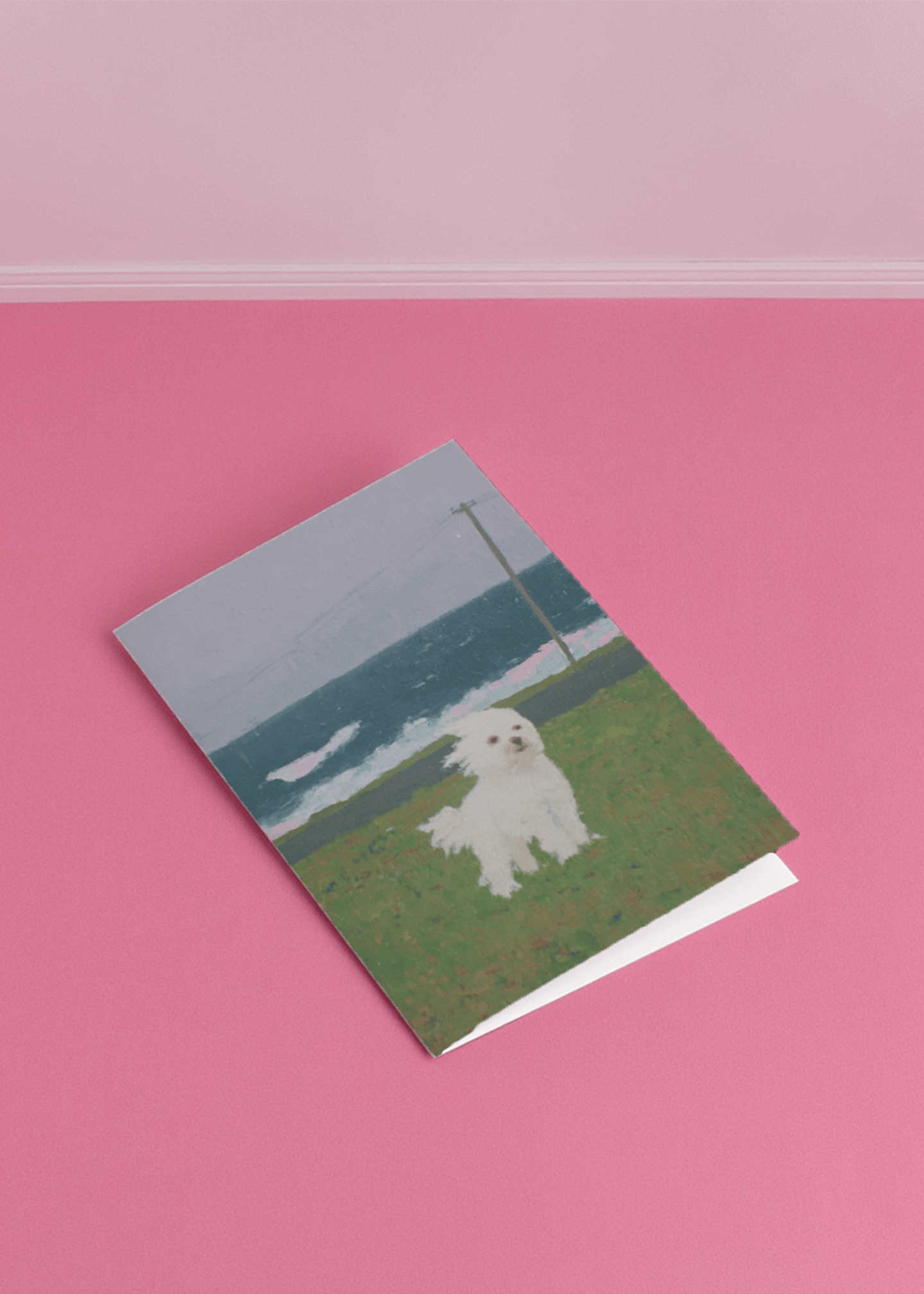 Cute Windy Day Pup mockup 1