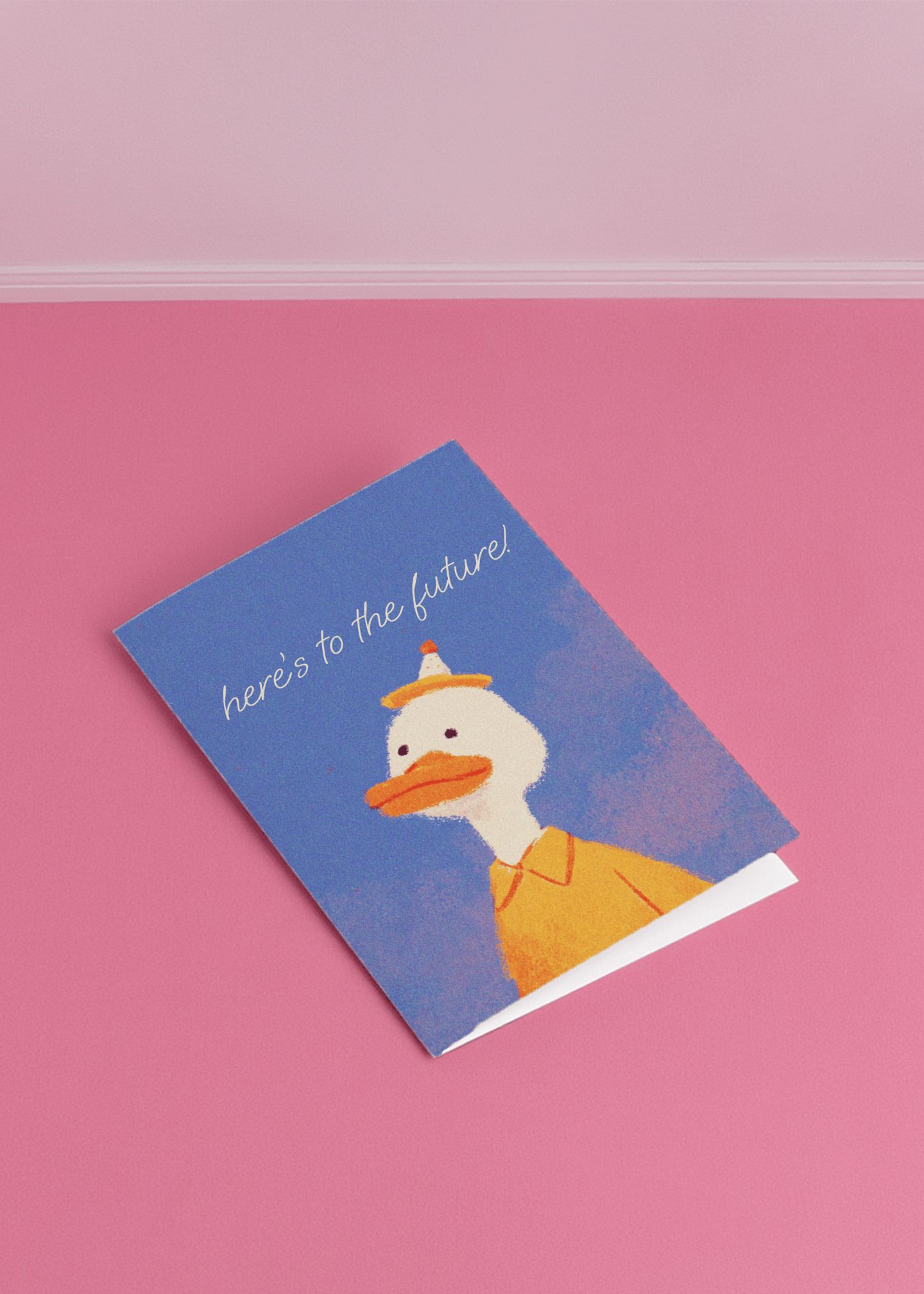 Cheers to the Future Duck Card mockup 1