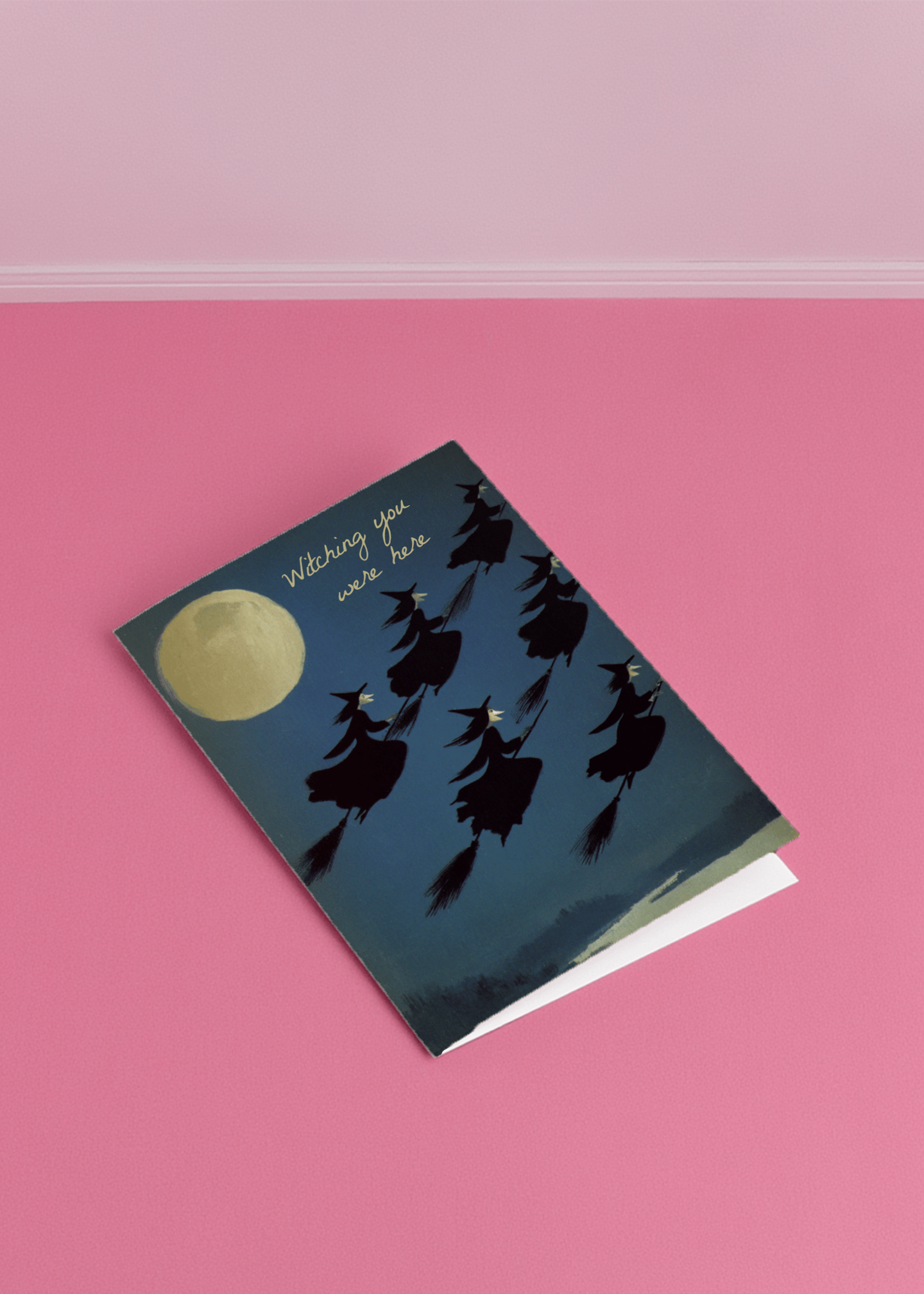 Witching You Were Here Card mockup 1