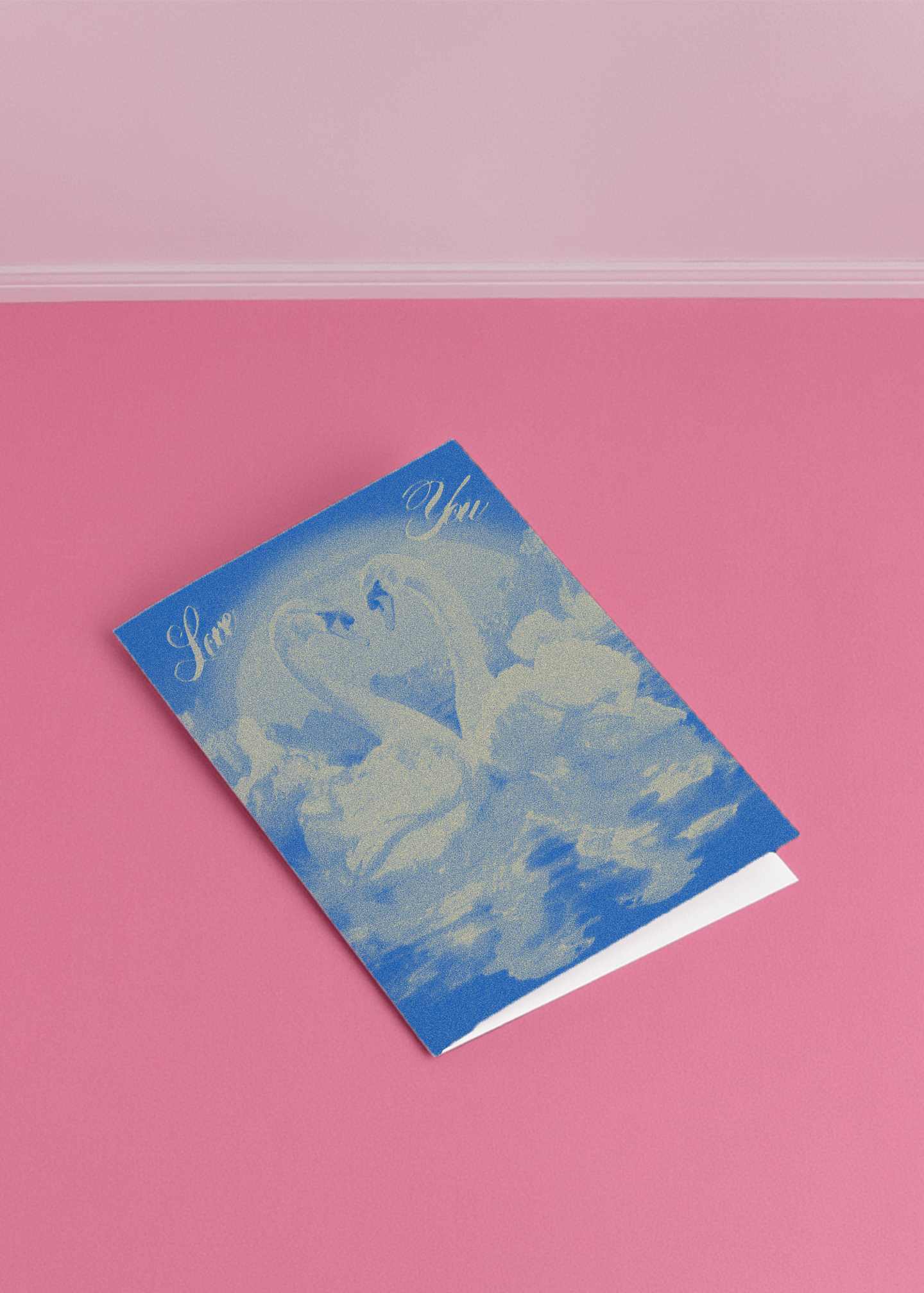Swan Lake Love Card mockup 1
